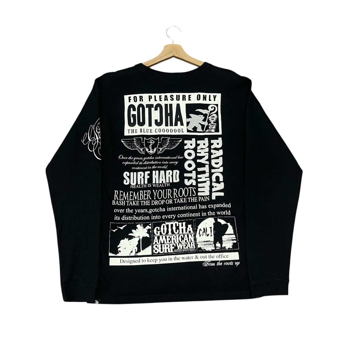 Gotcha 90s Gotcha American Surfwear California Overprint Sweatshirt Size US L / EU 52-54 / 3 - 1 Thumbnail