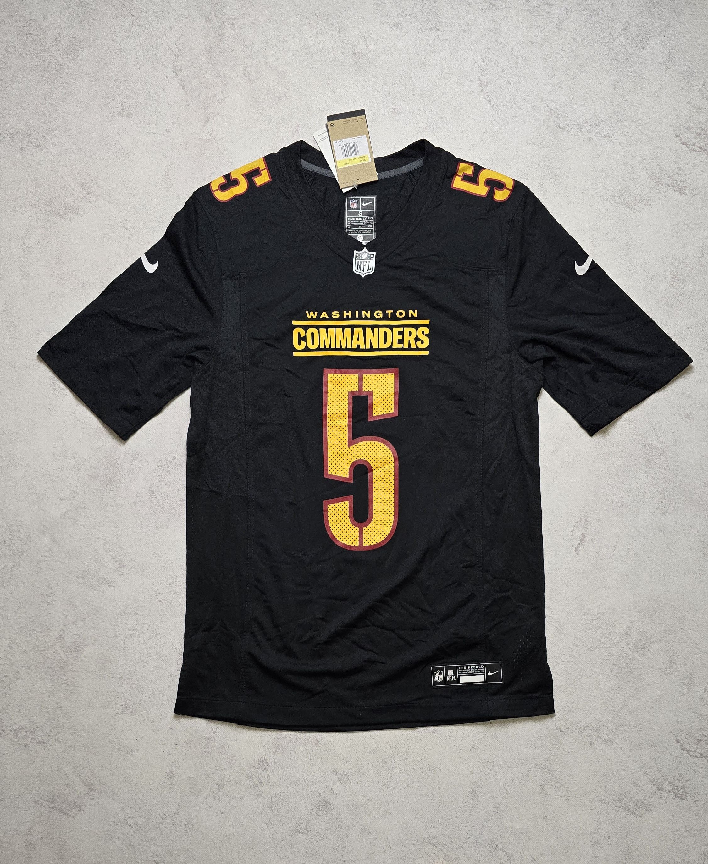 Nike Jayden Daniels #5 Commanders Nike Black Game Jersey Size US S / EU 44-46 / 1 - 1 Thumbnail