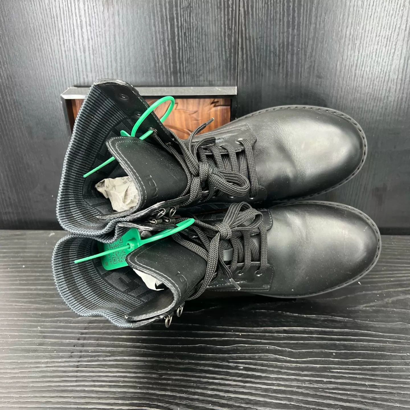 Fendi Fendi Black & Gray Martin Boots US8/EU42 with Box Size US 9 / EU 42 - 7 Thumbnail