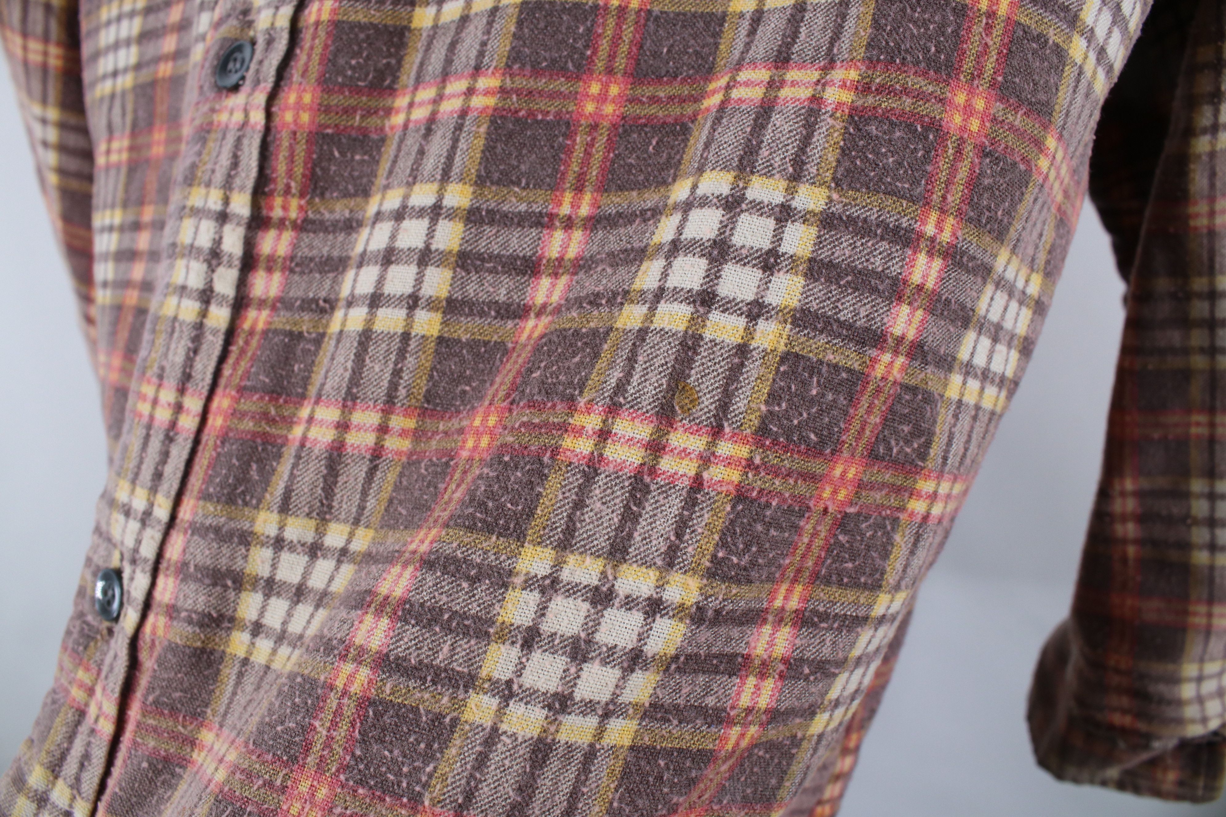 Vintage Vintage 70s Streetwear Flannel Button Shirt Jacket USA Size US L / EU 52-54 / 3 - 5 Thumbnail
