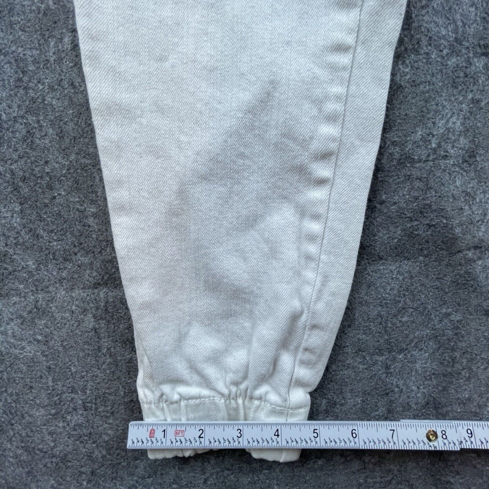 Been Trill Been Trill Pants Mens Small White Denim Joggers Streetwear Size US 28 / EU 44 - 7 Thumbnail