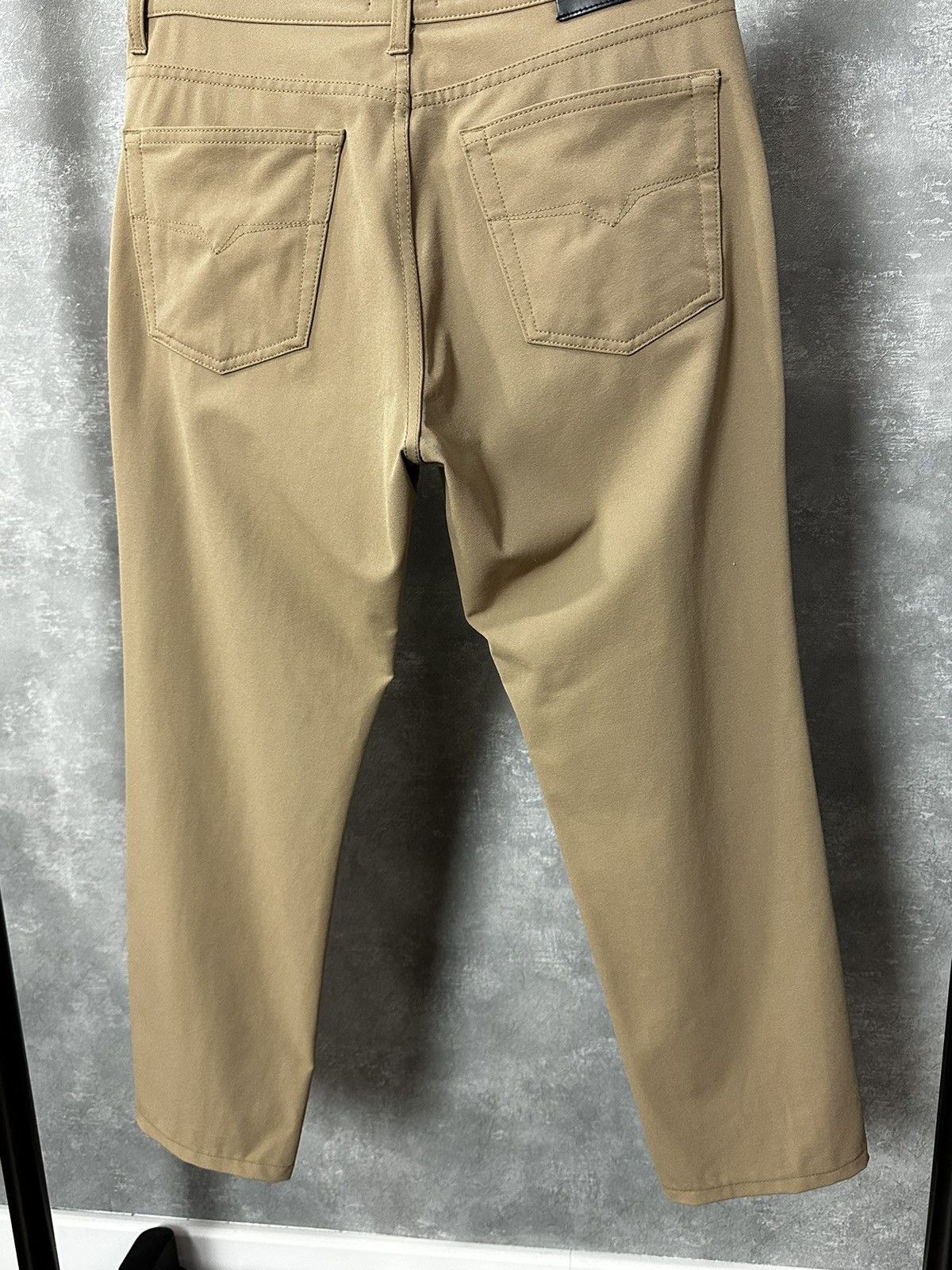 Versace Jeans Couture × Vintage Versace Jeans Couture Beige Logo Basic Women’s Pants Size 28" / US 6 / IT 42 - 6 Thumbnail