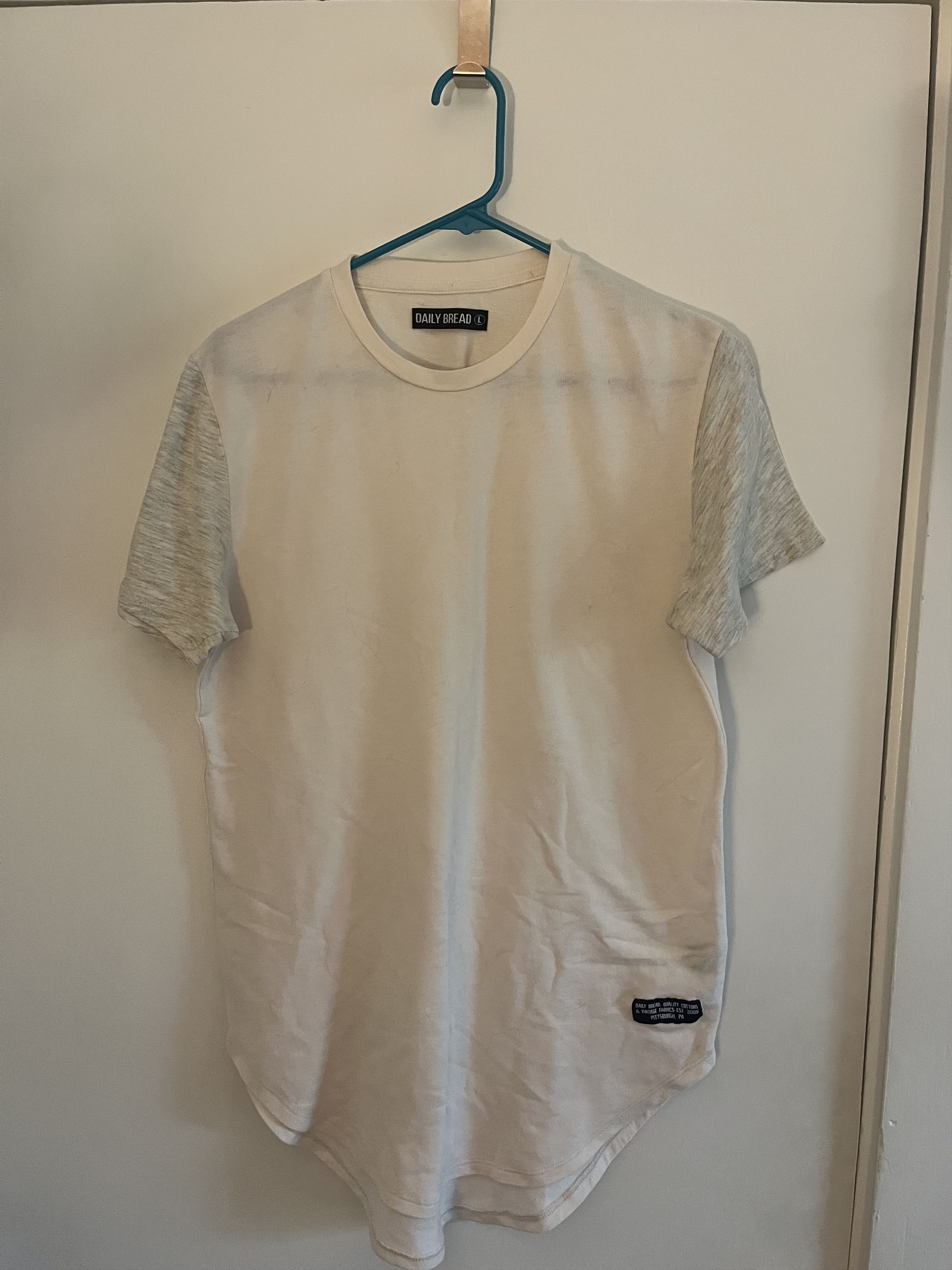 Daily Bread Daily Bread Longline T-Shirt Cream Grey Large Size US L / EU 52-54 / 3 - 1 Thumbnail