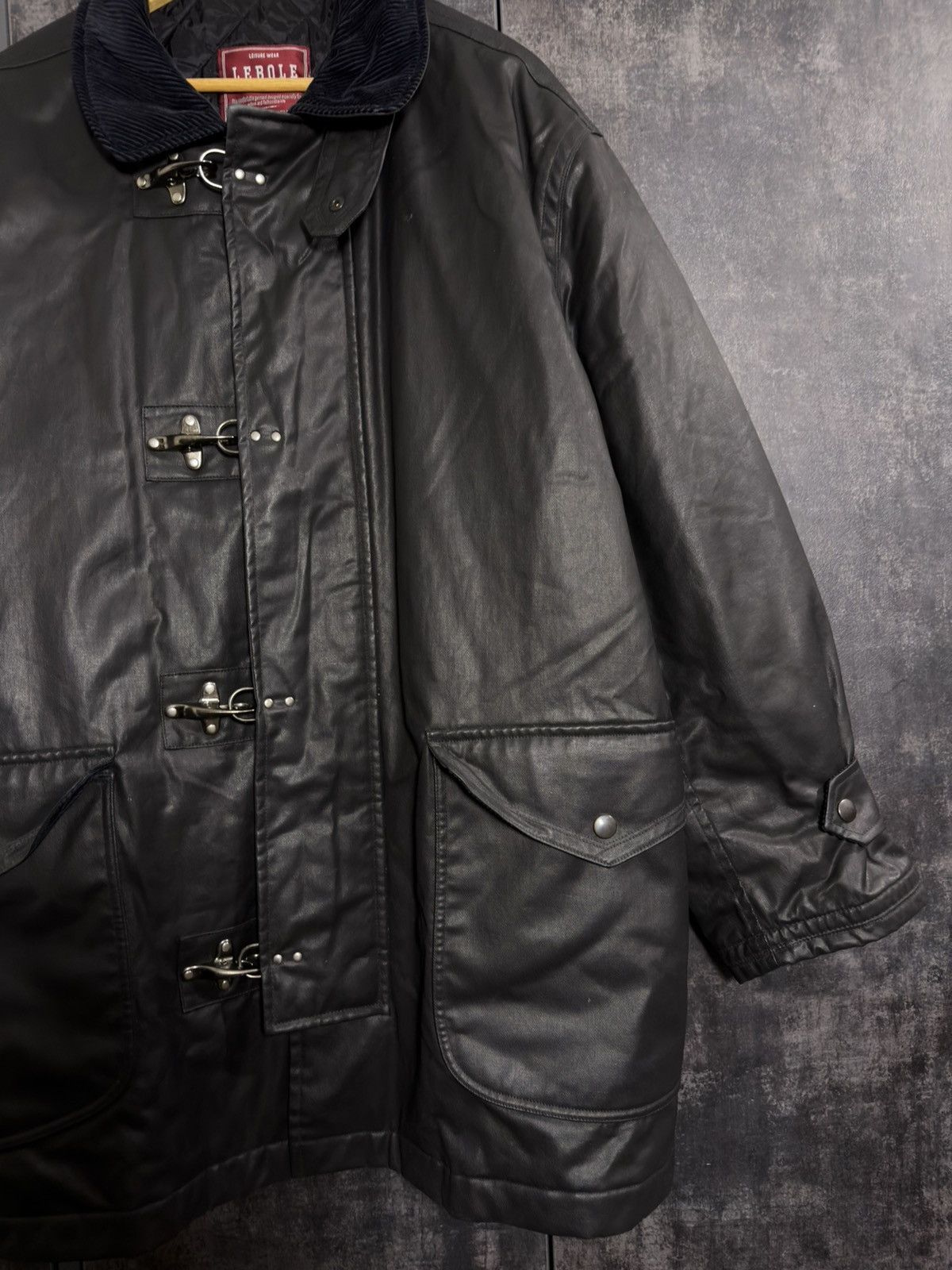 Vintage Sick Vintage Waxed Fireman Jacket Belstaff Yohji Raf Junya Size US XL / EU 56 / 4 - 5 Thumbnail