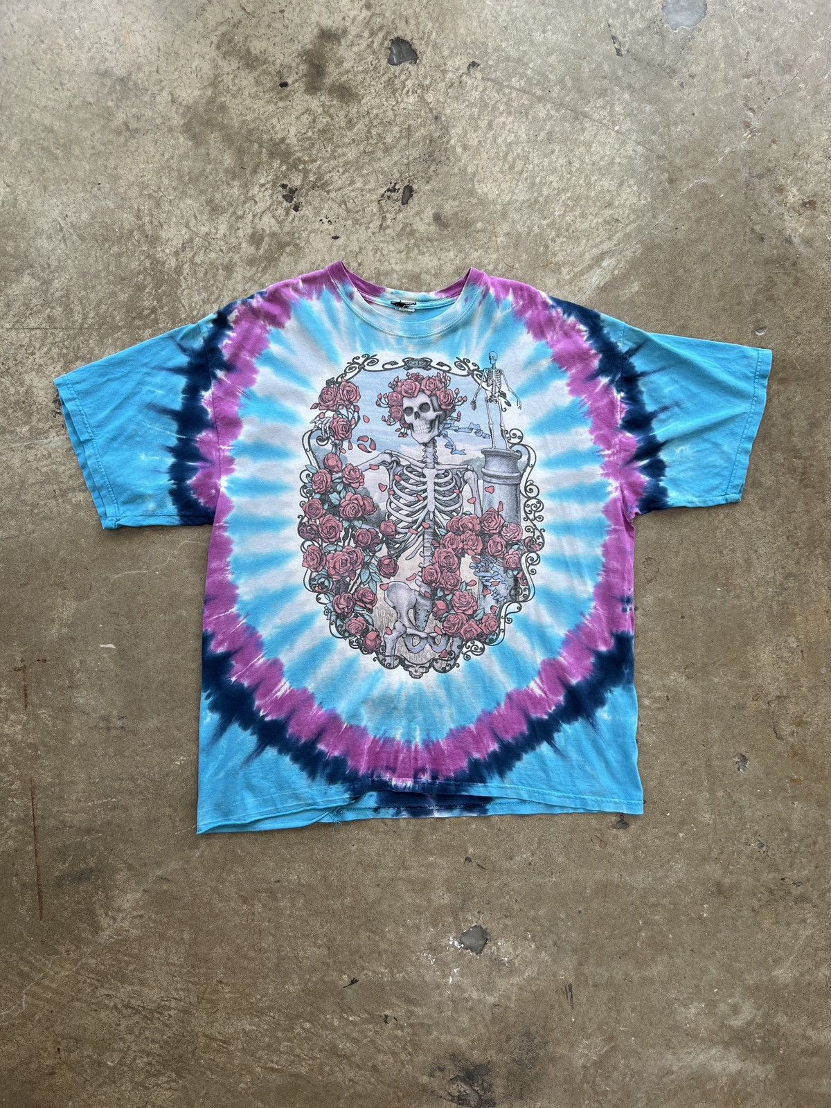 Band Tees Vintage 1995 Grateful Dead 30 Years Skeleton TieDye Tee XXL Size US XXL / EU 58 / 5 - 2 Thumbnail