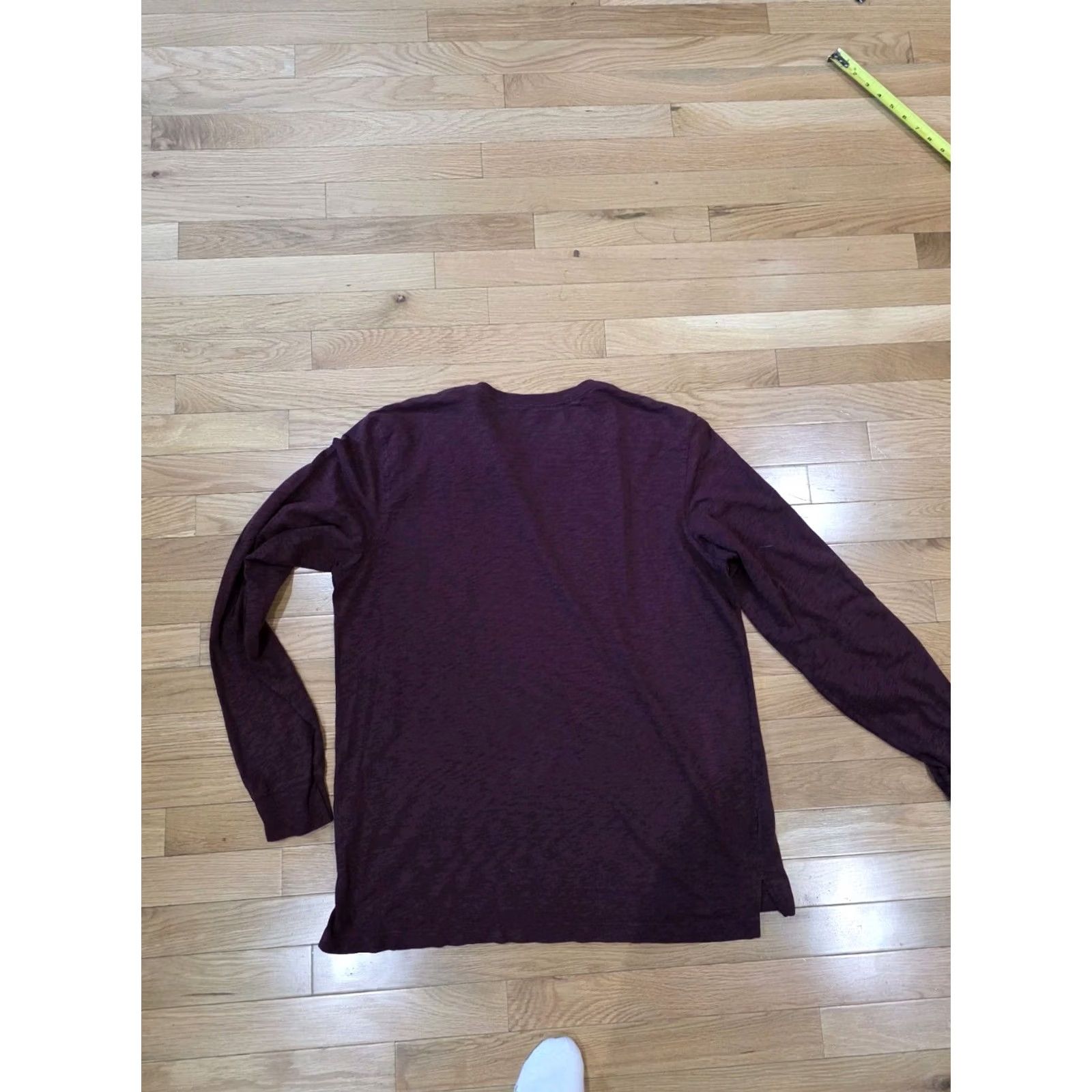 George George Mens Long Sleeve Crew Neck Burgundy L 42-44 Red Pullover Sweater Mens Size US L / EU 52-54 / 3 - 3 Thumbnail
