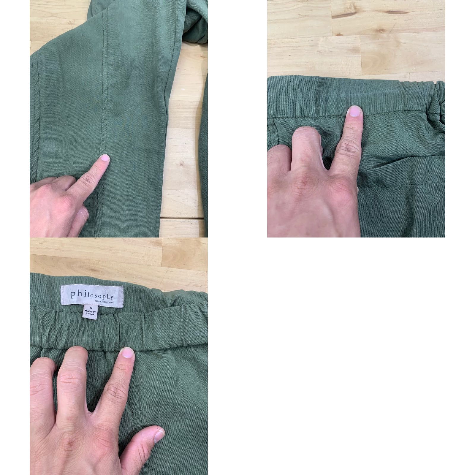 Vintage Philosophy Olive Green Jogger Pants Size S Size 28" / US 6 / IT 42 - 8 Thumbnail
