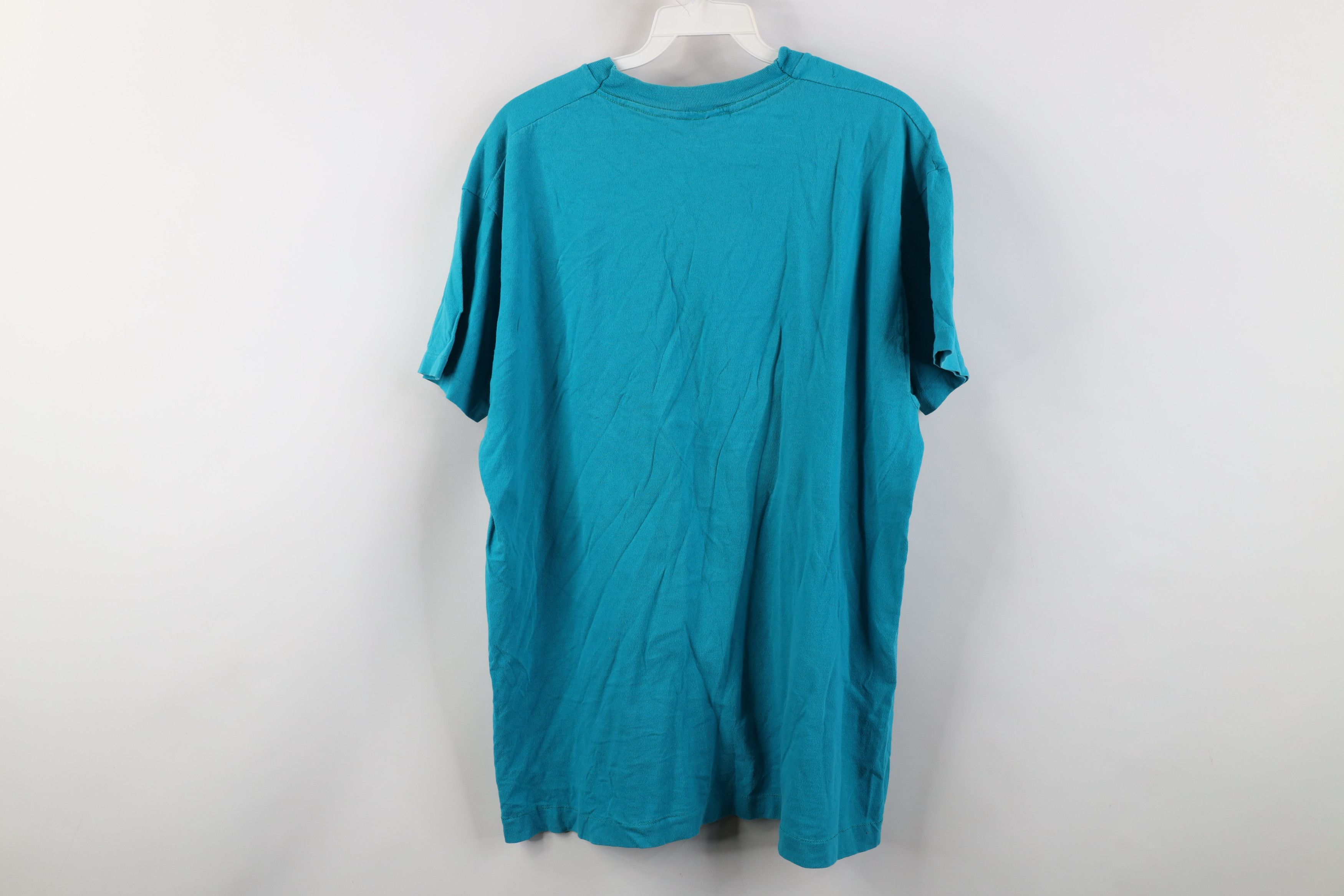 Vintage Vintage 90s Streetwear Short Sleeve T-Shirt Blue Cotton USA Size US XL / EU 56 / 4 - 12 Thumbnail