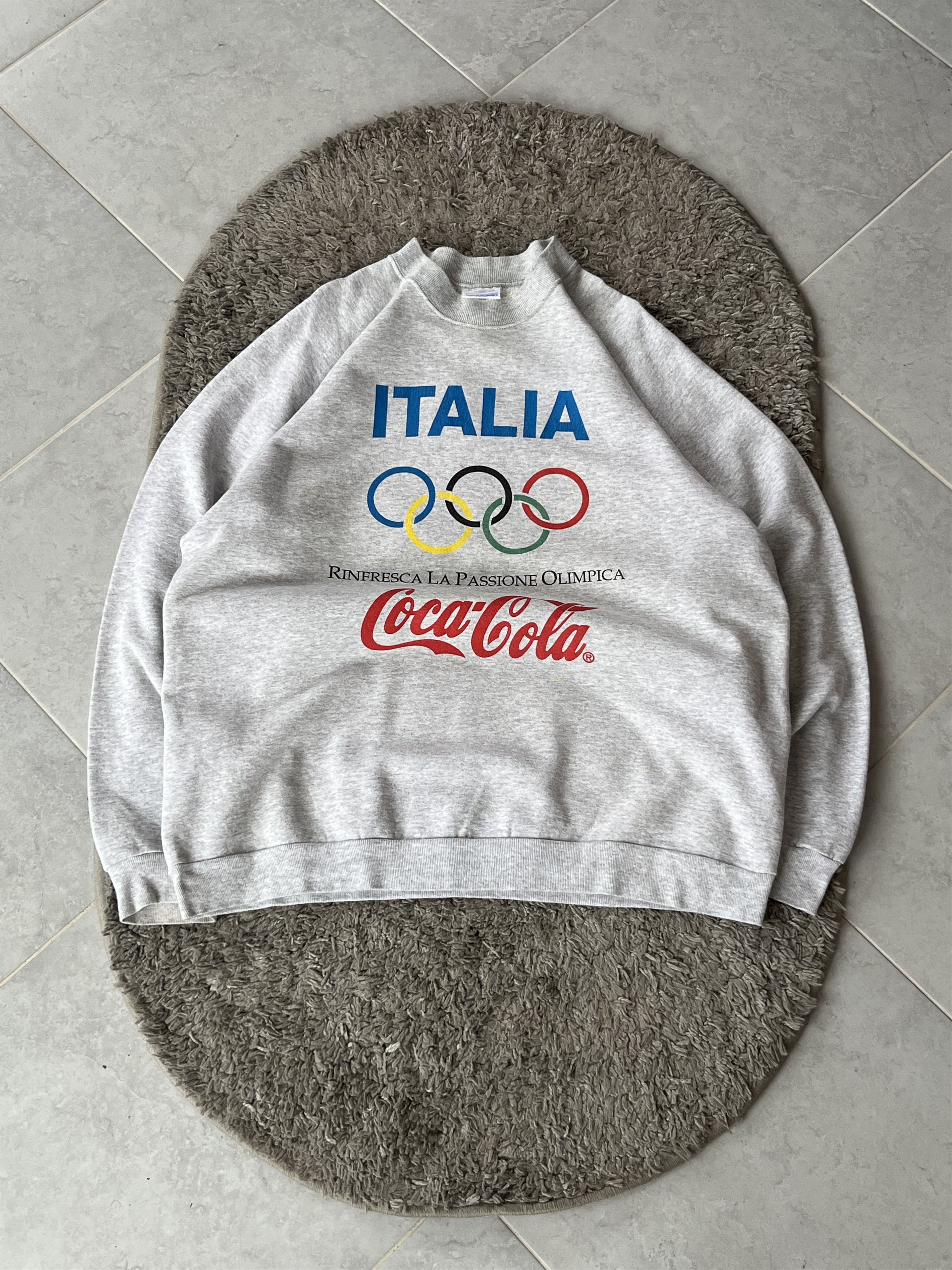 Coca Cola Vintage Sweatshirt Coca Cola Screen Stars ITALIA Olympic Size US L / EU 52-54 / 3 - 1 Thumbnail