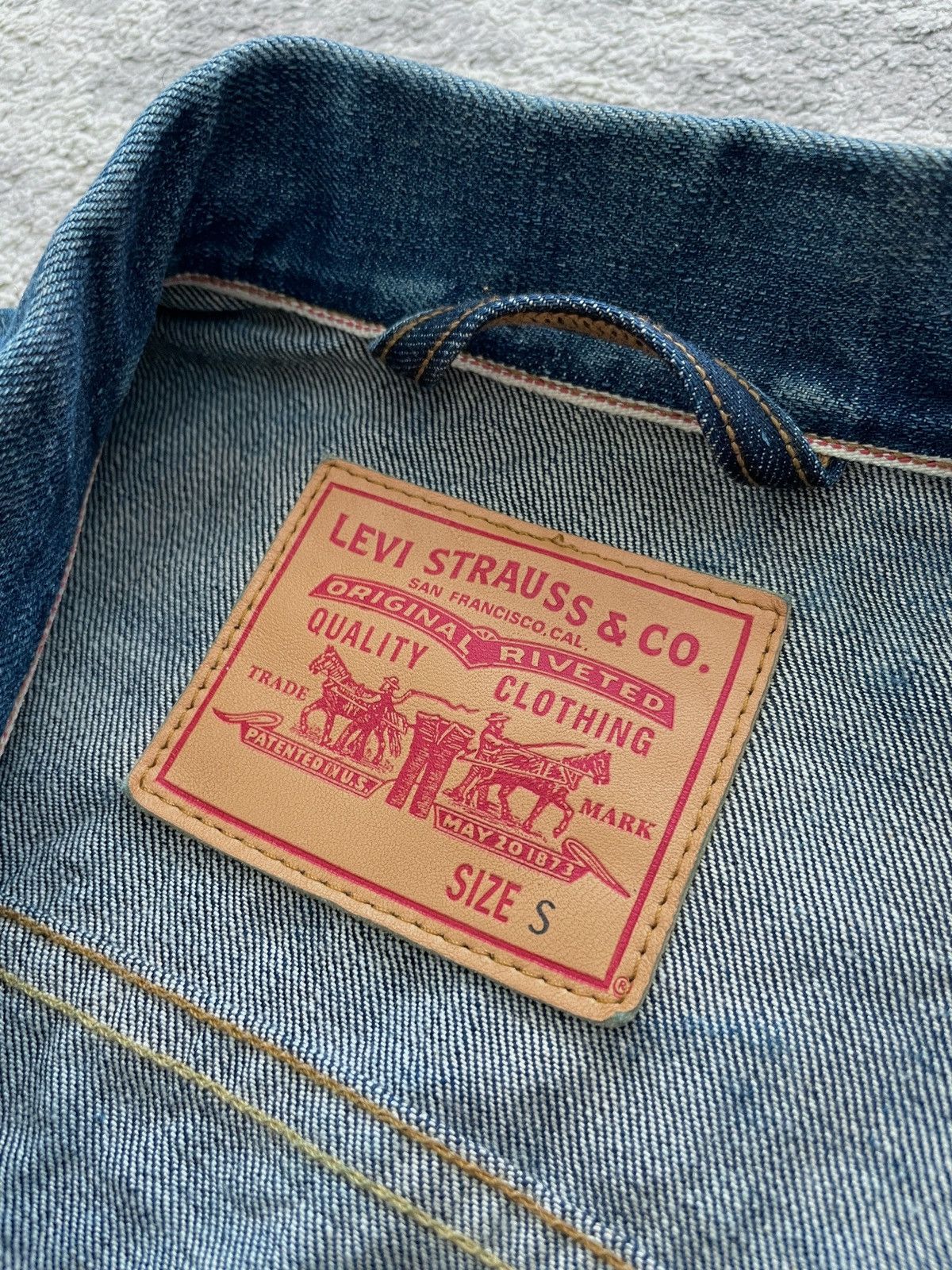 Levi's Levi’s SELVEDGE Denim Trucker Jacket Made in USA Size US S / EU 44-46 / 1 - 14 Thumbnail