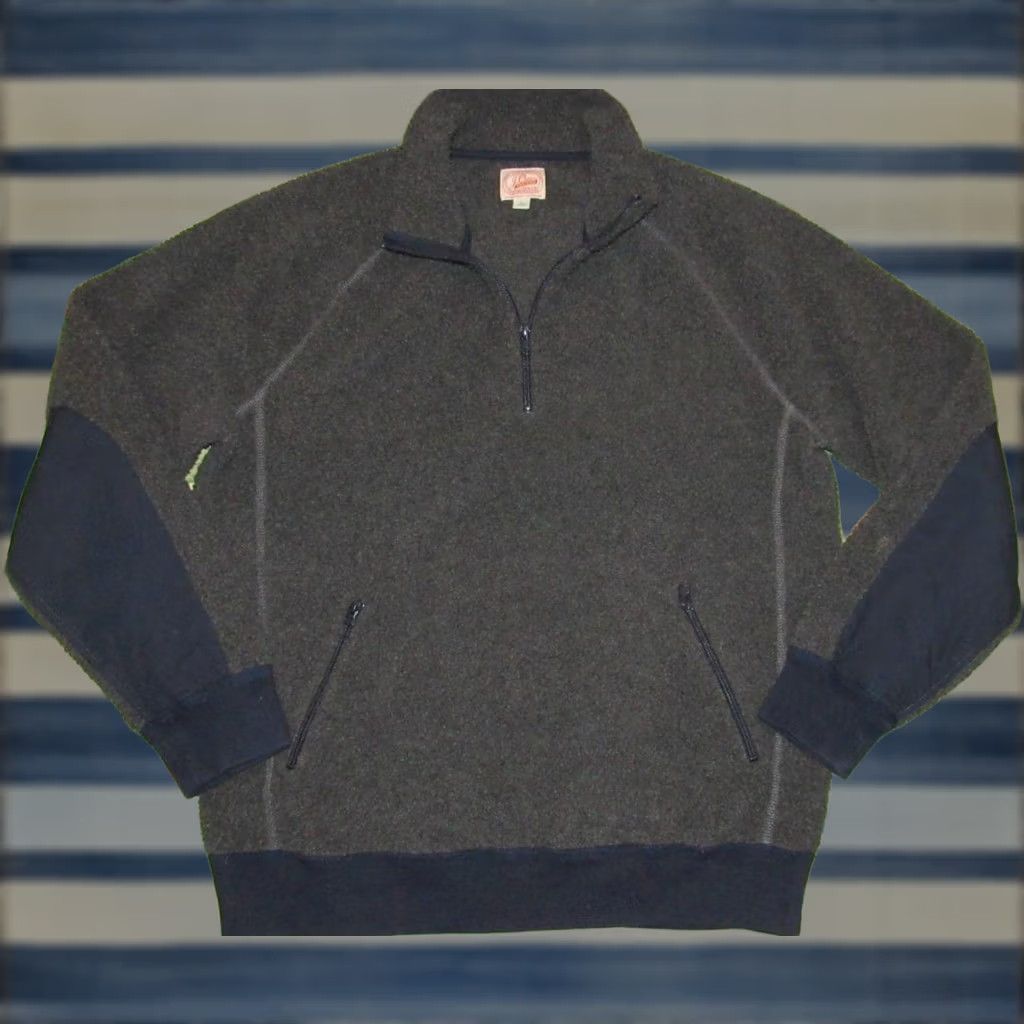 Vintage J CREW Grey Pullover Fleece Jacket Large L Mens Jacket XS? Size US L / EU 52-54 / 3 - 1 Thumbnail