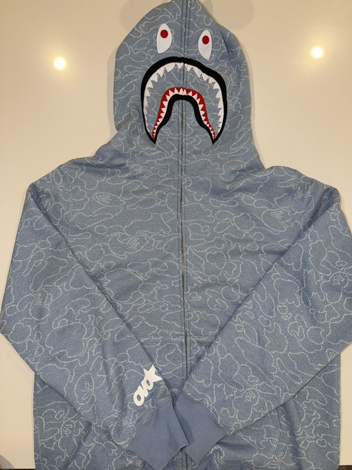 Bape × October's Very Own Bape X Ovo Neon 1st Camo Shark Full Zip (Jacquard) Size US XXL / EU 58 / 5 - 1 Thumbnail