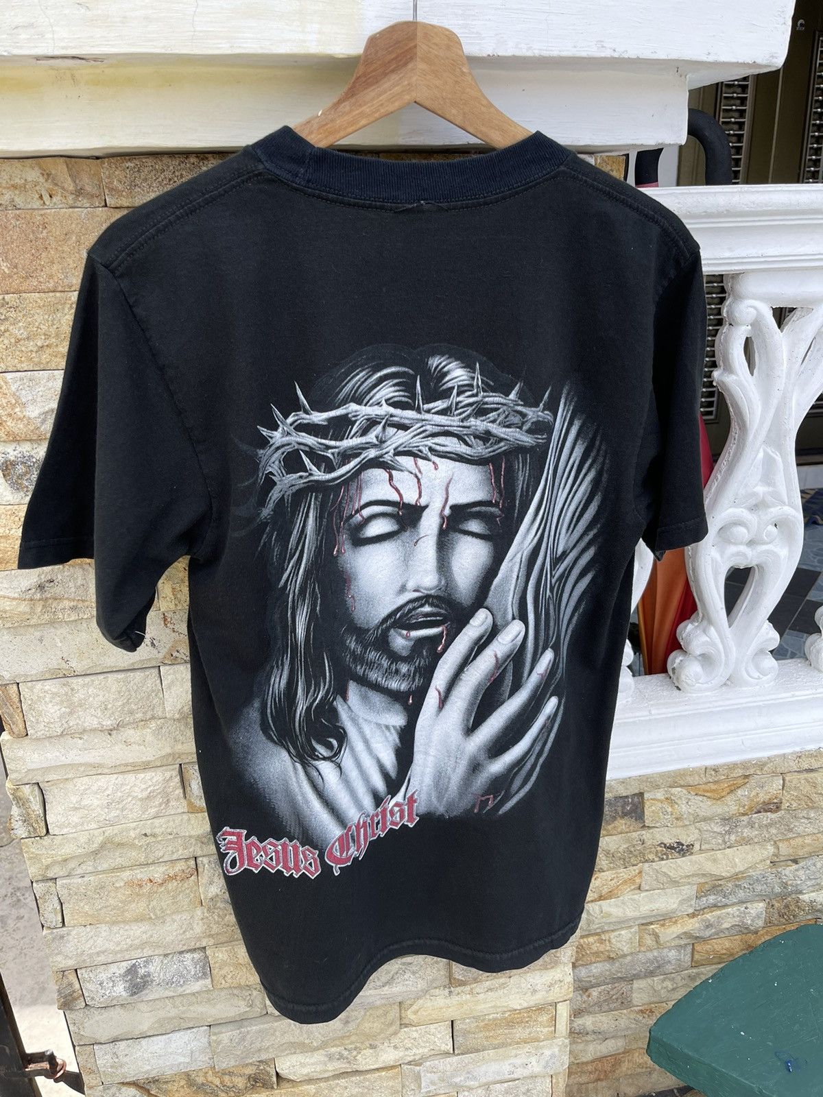 Band Tees Last Drop🔥Rare🔥Vintage Jesus Christ Bleeding T Shirt Size US M / EU 48-50 / 2 - 4 Thumbnail