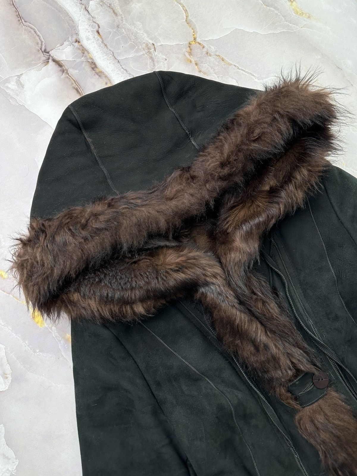 Japanese Brand Vintage Sheepskin Coat (E1) Size M / US 6-8 / IT 42-44 - 2 Thumbnail