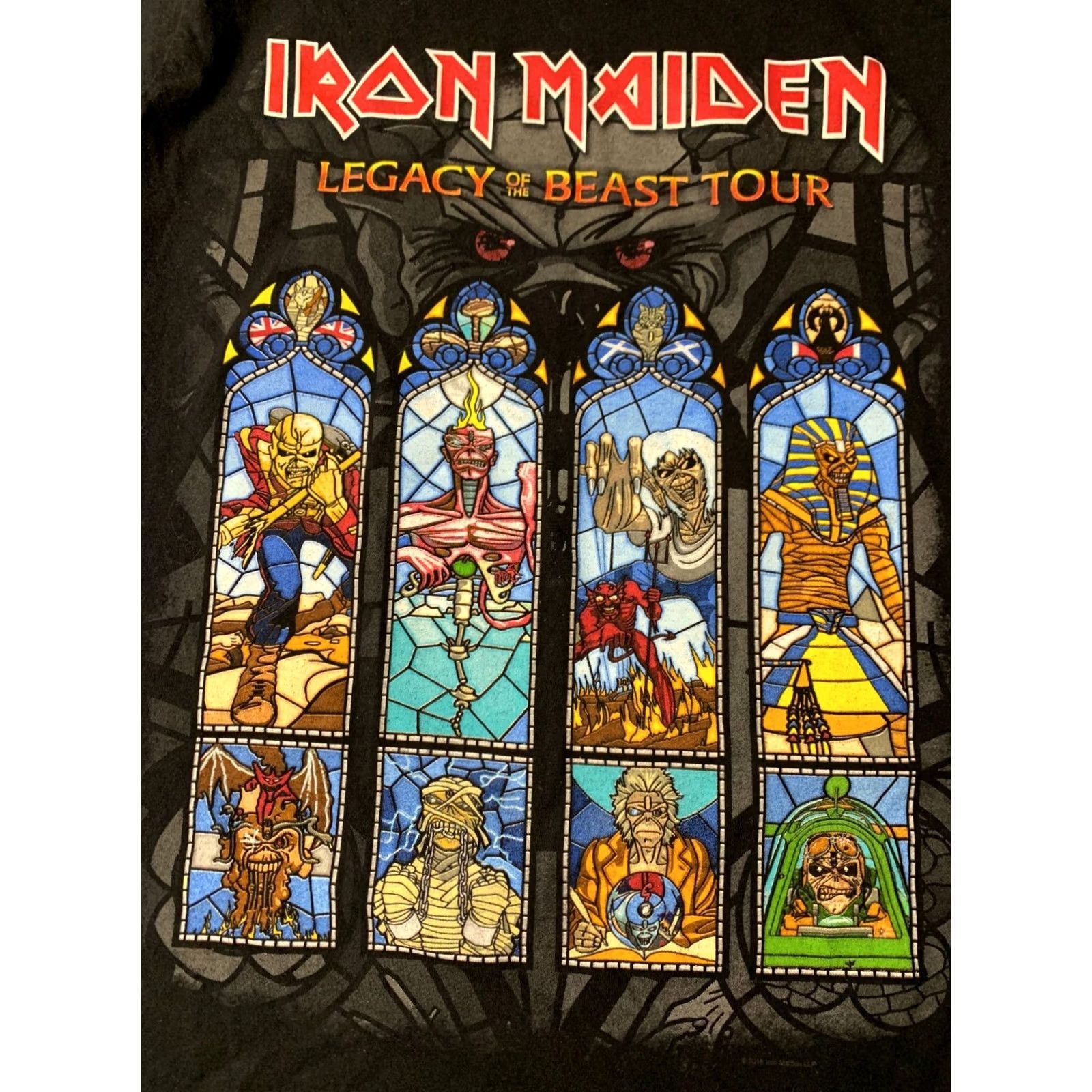 Fruit Of The Loom Iron Maiden Legacy Of The Beast European Tour 2018 Shirt JERSEY TEE Fruit of the Loom S Men Black 2010s Vintage No Size US S / EU 44-46 / 1 - 4 Thumbnail
