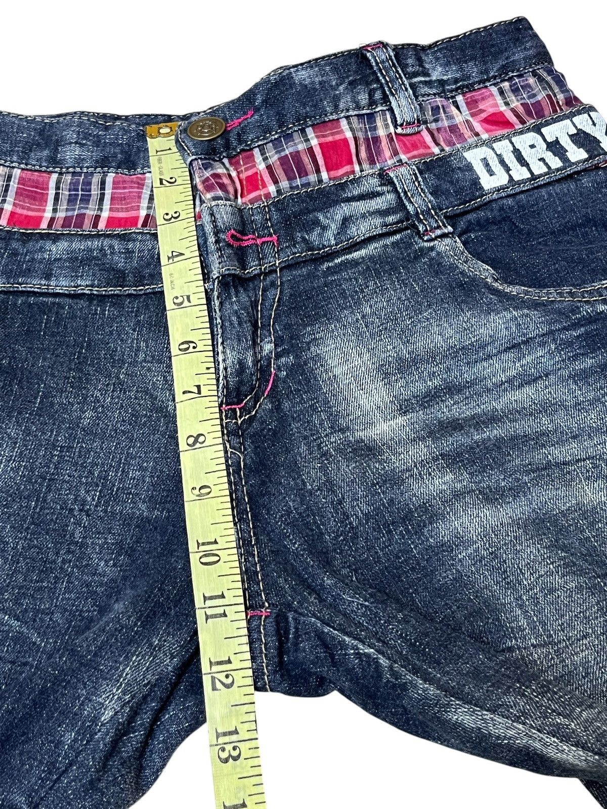 Japanese Brand SICK🔥JAPANESE BRAND DIRTY WOLF DOUBLE WAIST JEANS/DENIM Size US 31 - 17 Thumbnail