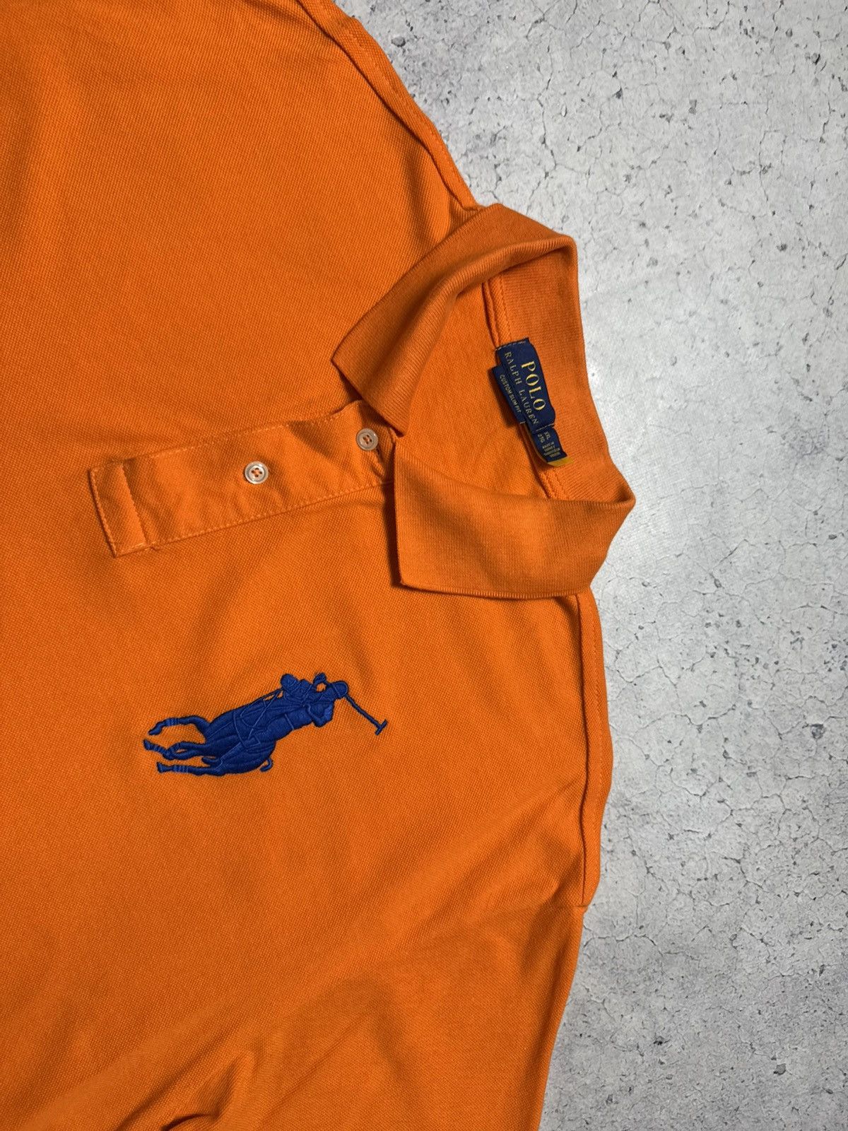 Polo Ralph Lauren Polo Ralph Lauren Big Pony #3 Vintage Polo Shirt PRL Orange Size US XXL / EU 58 / 5 - 4 Thumbnail
