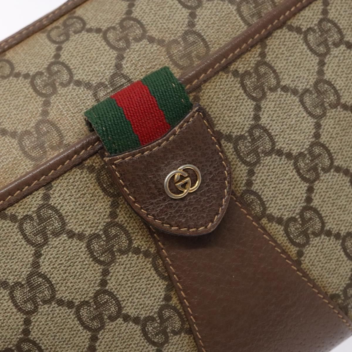 Gucci GUCCI GG Supreme Web Sherry Line Shoulder Bag Pvc Beige 001 Size ONE SIZE - 16 Thumbnail