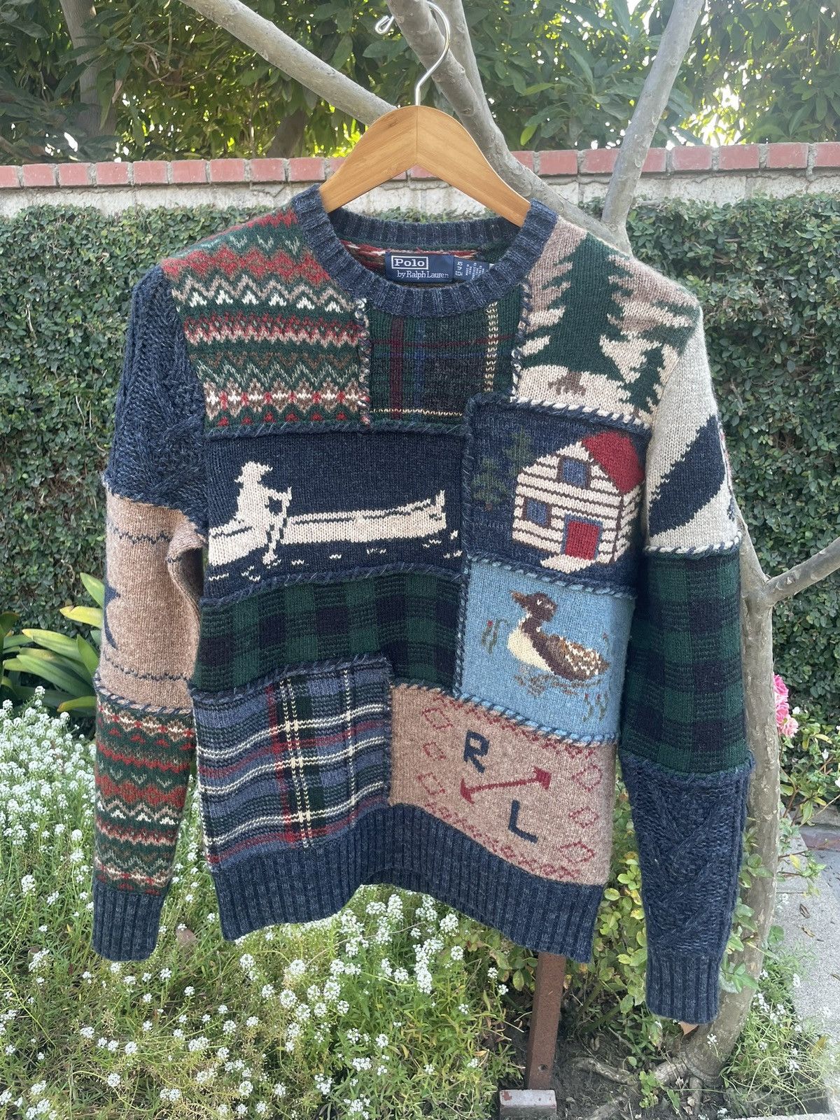 Polo Ralph Lauren Polo Ralph Lauren Patchwork Wool Sweater XS Size US XS / EU 42 / 0 - 1 Thumbnail