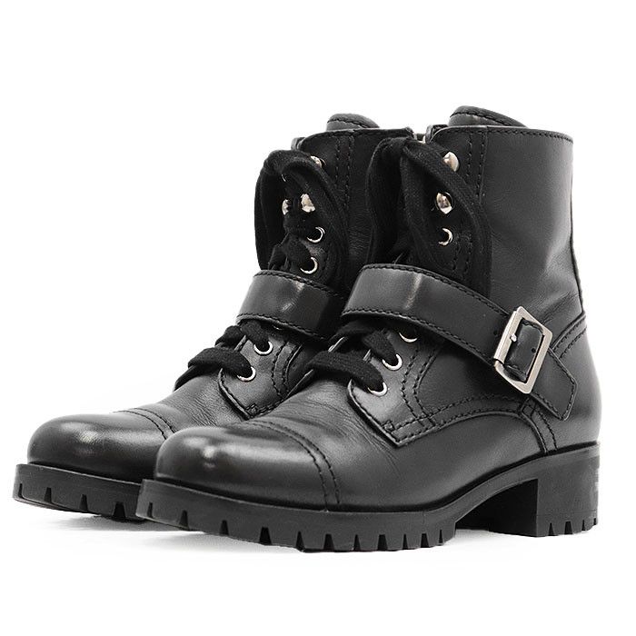 Prada Prada Prada 3T5917 Calf Leather Boots Leather Shoes 3T5917 DUTY FREE for USA Size ONE SIZE - 1 Thumbnail