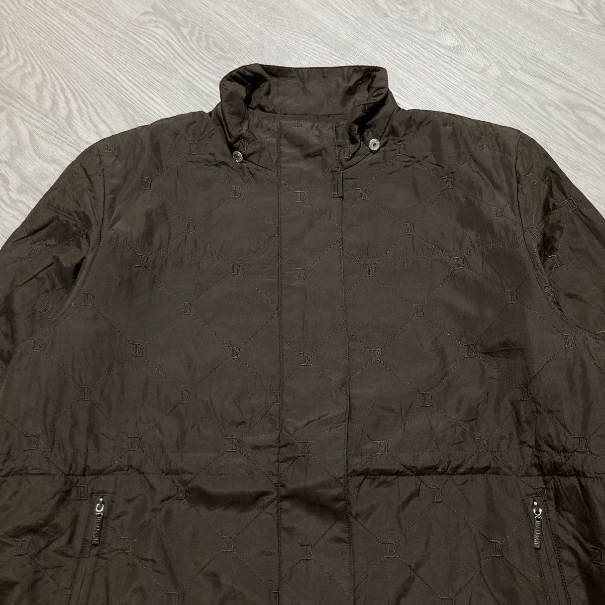 Balmain Balmain Paris Monogram Quilted Jacket Dark Brown Luxury Size US XXL / EU 58 / 5 - 2 Thumbnail