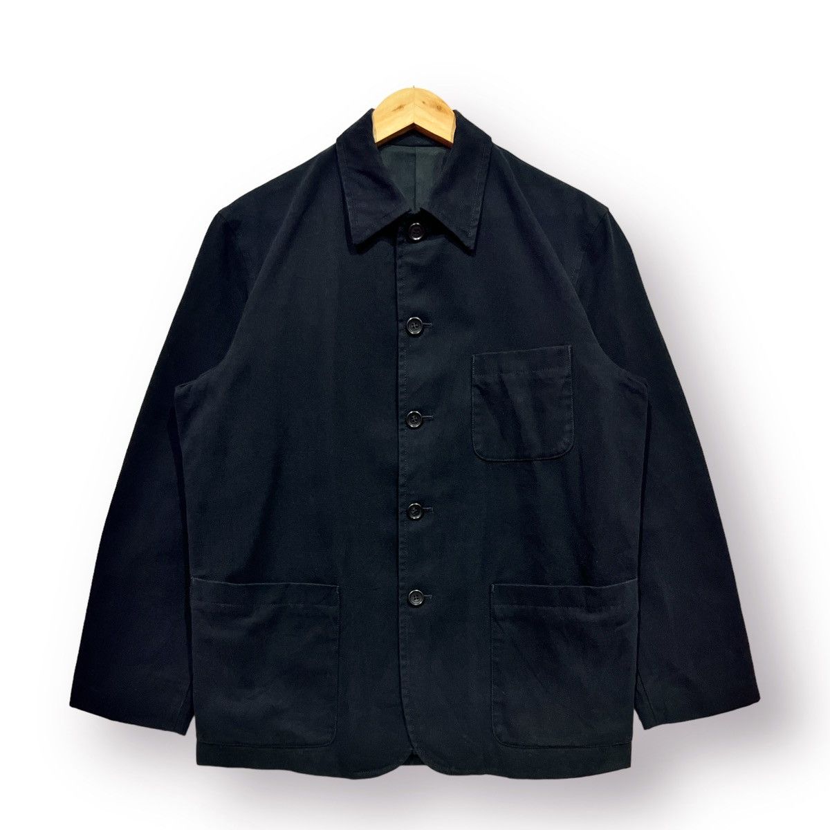 Issey Miyake 🔥 ISSEY MIYAKE DENIM iM D.CANVAS CHORE JACKET - M Size US M / EU 48-50 / 2 - 2 Thumbnail