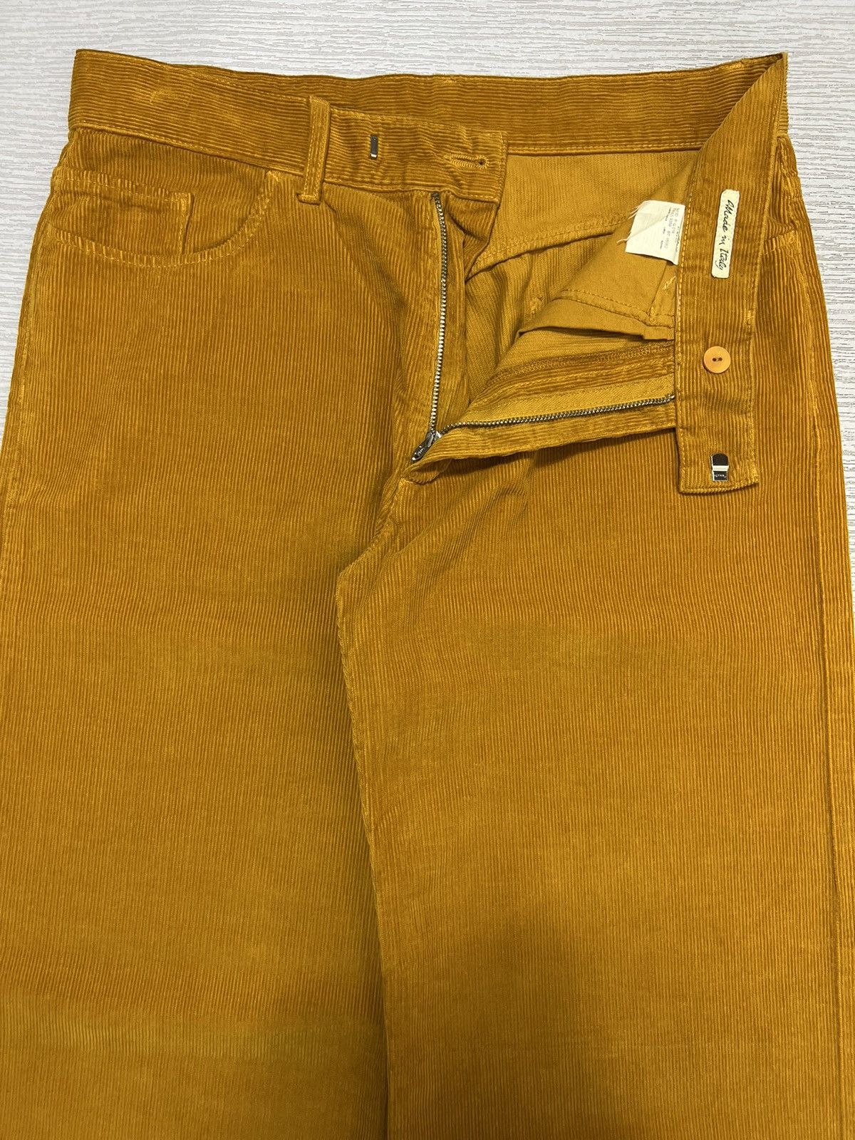 Jean Paul Gaultier Jean Paul Gaultier - Corduroy Wide Leg Velvet Trousers Size US 30 / EU 46 - 4 Thumbnail