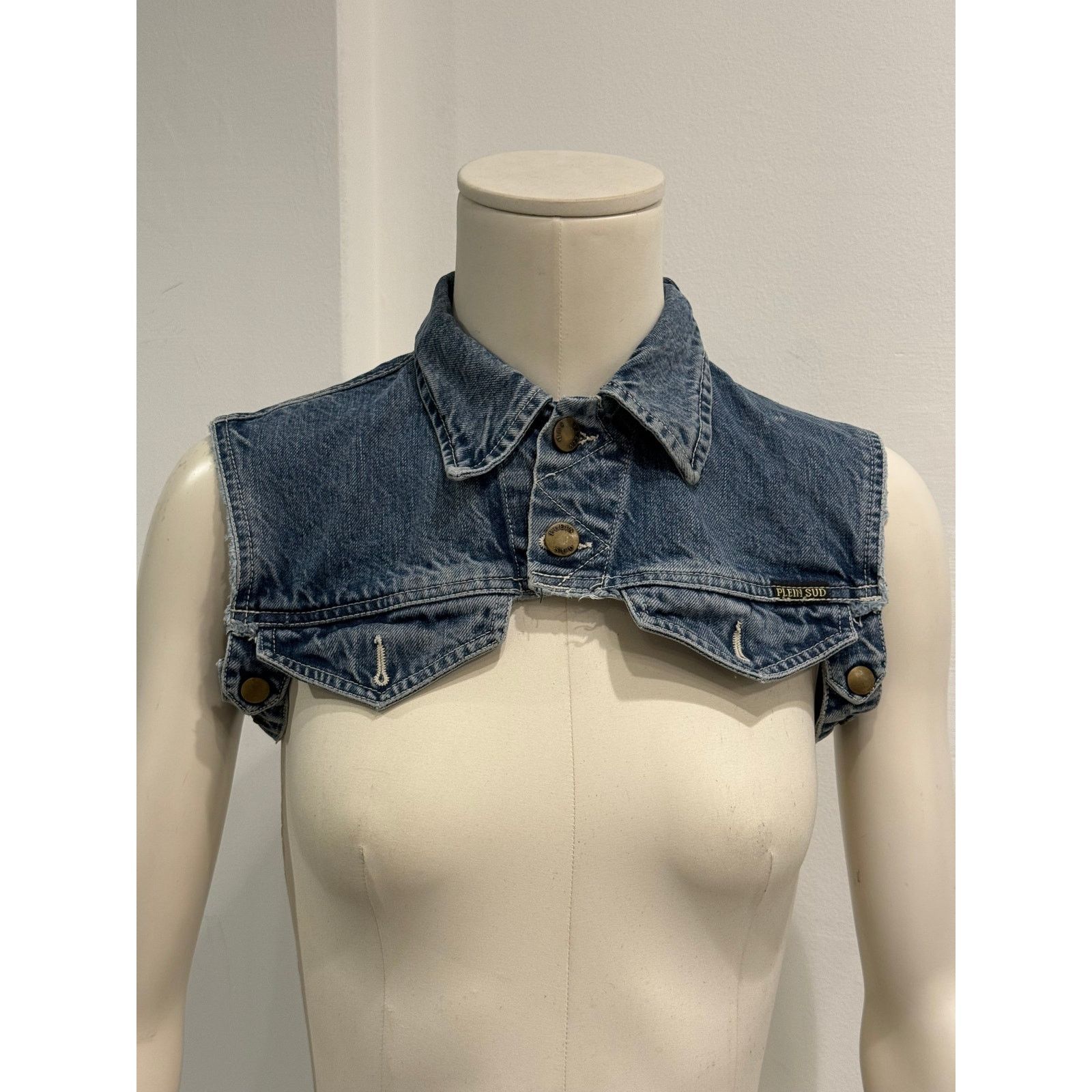 plein sud 2000s Plein Sud cropped denim top Size XS / US 0-2 / IT 36-38 - 1 Thumbnail