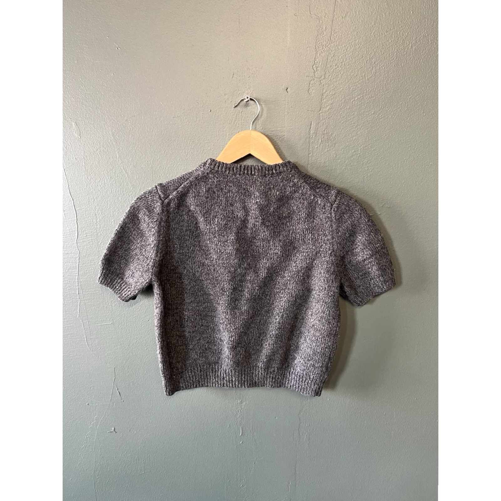 Zara Zara Womens Gray Short Sleeve Knit Shirt size Medium Size M / US 6-8 / IT 42-44 - 2 Thumbnail