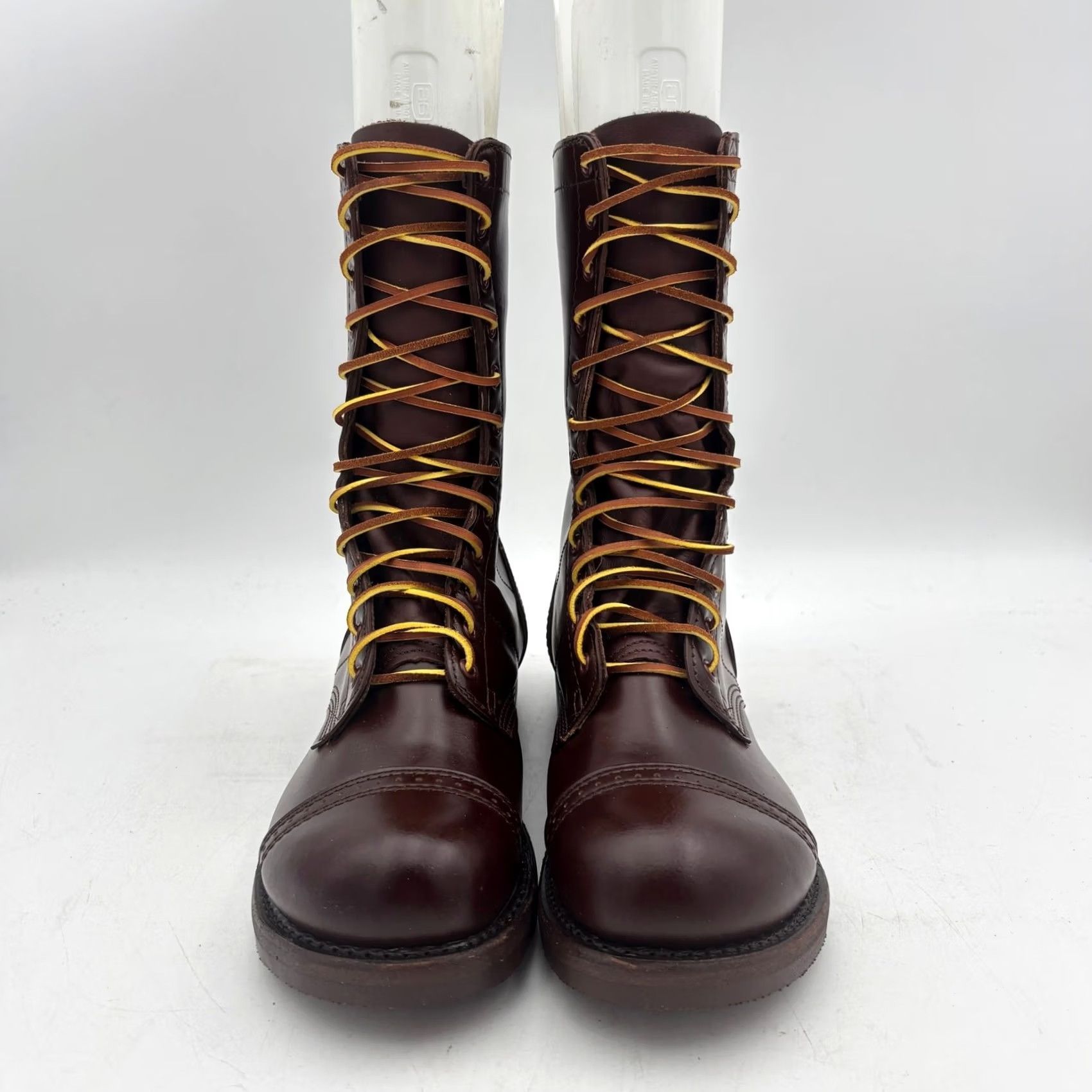 Vintage VINTAGE Corcoran Jump Boots 10" Brown Men 8.5 D Combat Leather Boots Mens Size US 9 / EU 42 - 2 Thumbnail