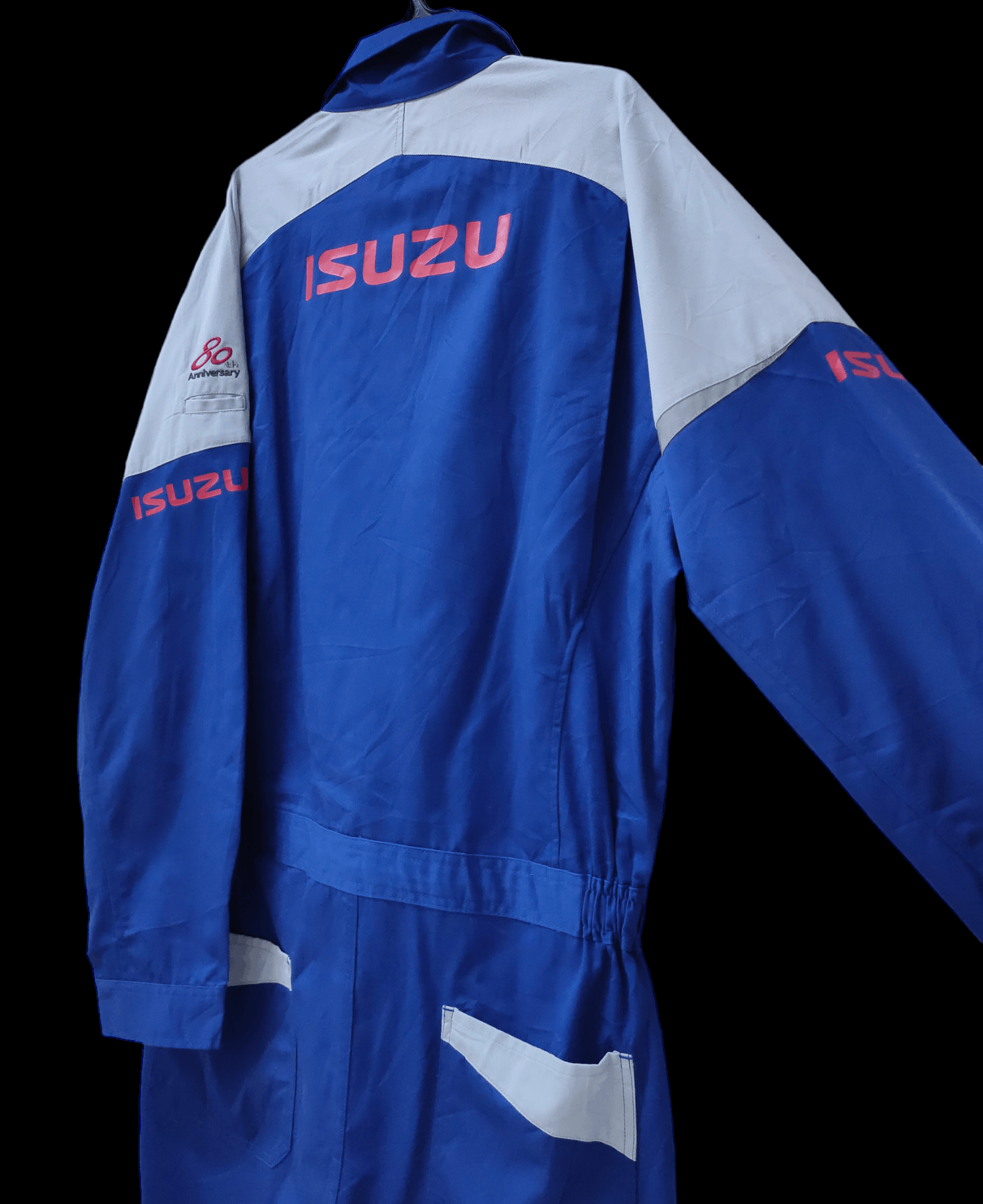 image of Moto x Racing Vintage Isuzu 80Th Anniversary Japan Racing Overalls in Blue, Men's (Size 36)