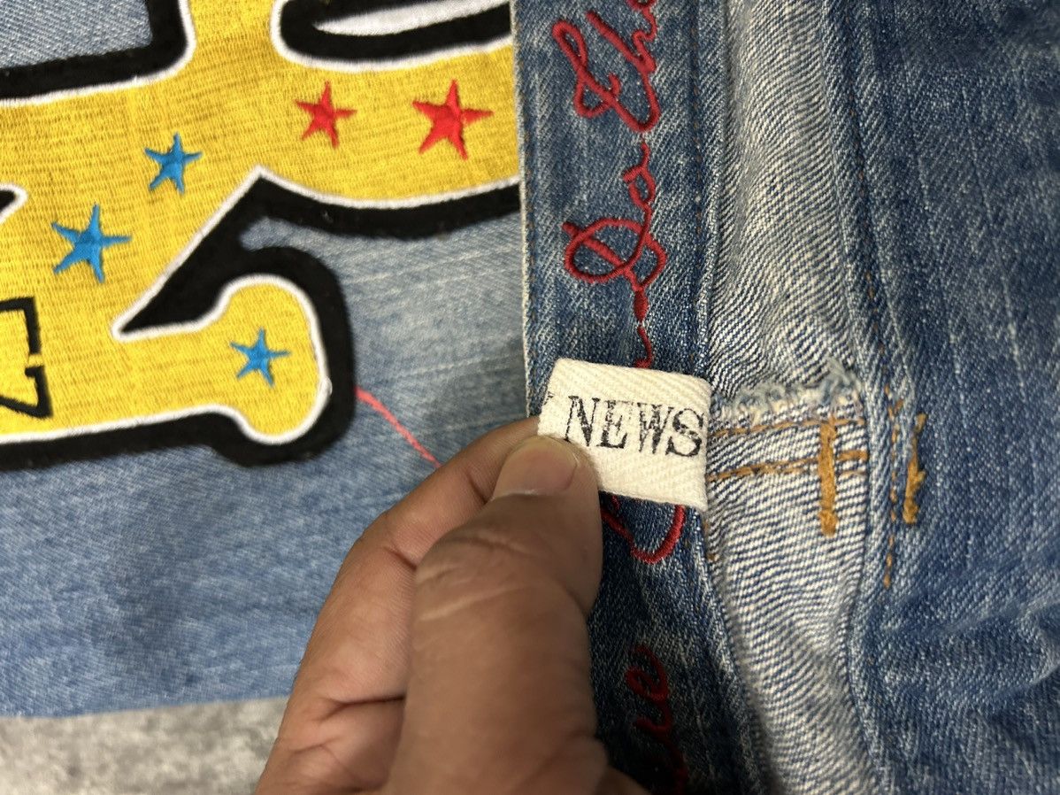 Hysteric Glamour Daily News Double Waist Paint Free Scope Distressed Jeans Size US 32 / EU 48 - 14 Thumbnail