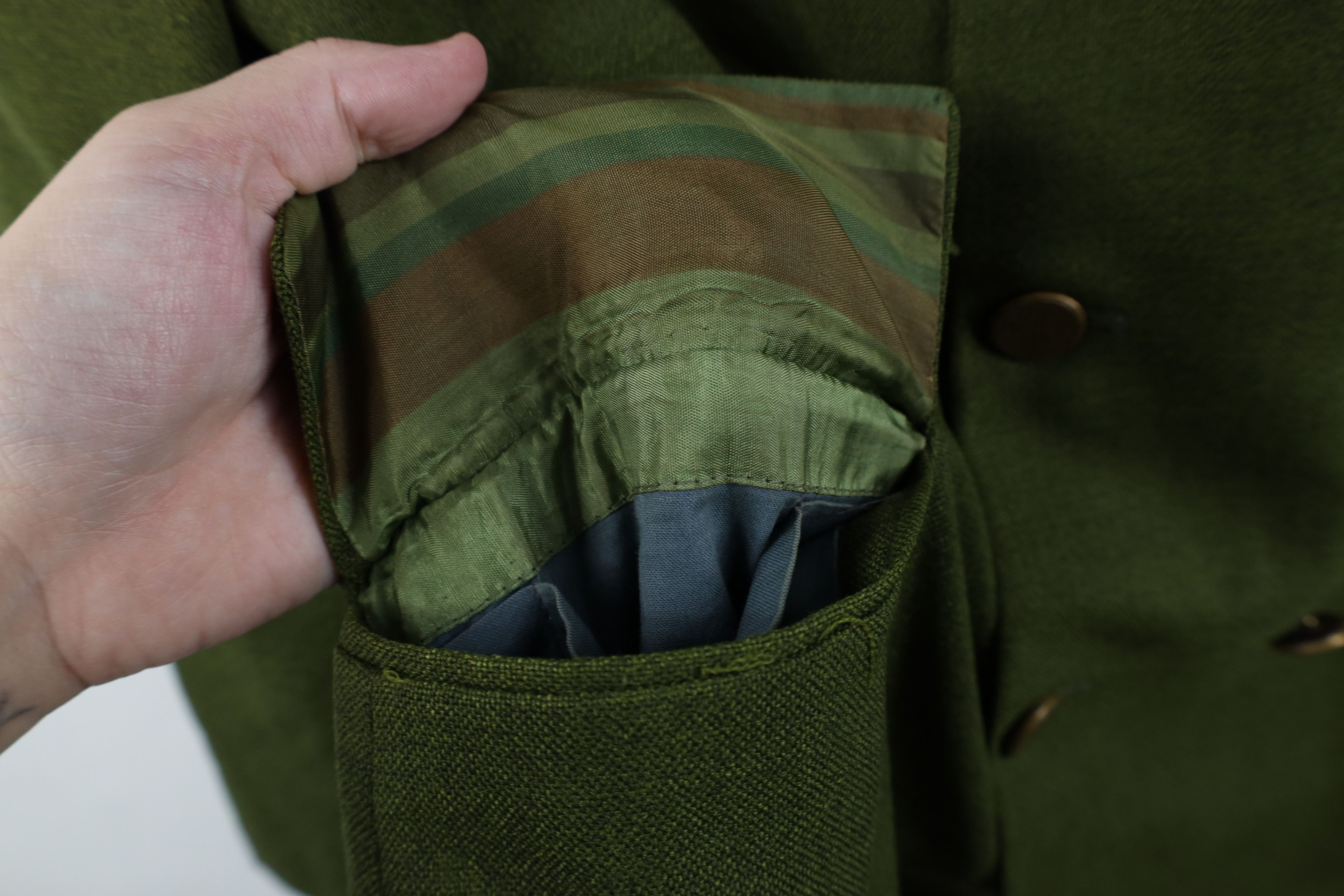 Vintage Vintage 50s 60s Macys Breasted Blazer Suit Jacket Green USA Size US XXL / EU 58 / 5 - 8 Thumbnail