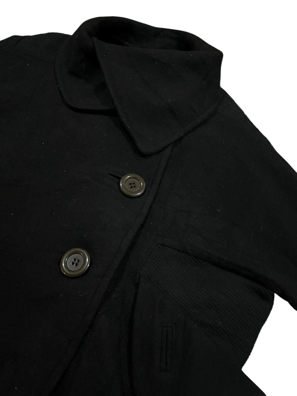 Issey Miyake ISSEY MIYAKE MERCIBEAUCOUP BATWING MUSHROOM NECK WOOL JACKET Size US L / EU 52-54 / 3 - 4 Thumbnail