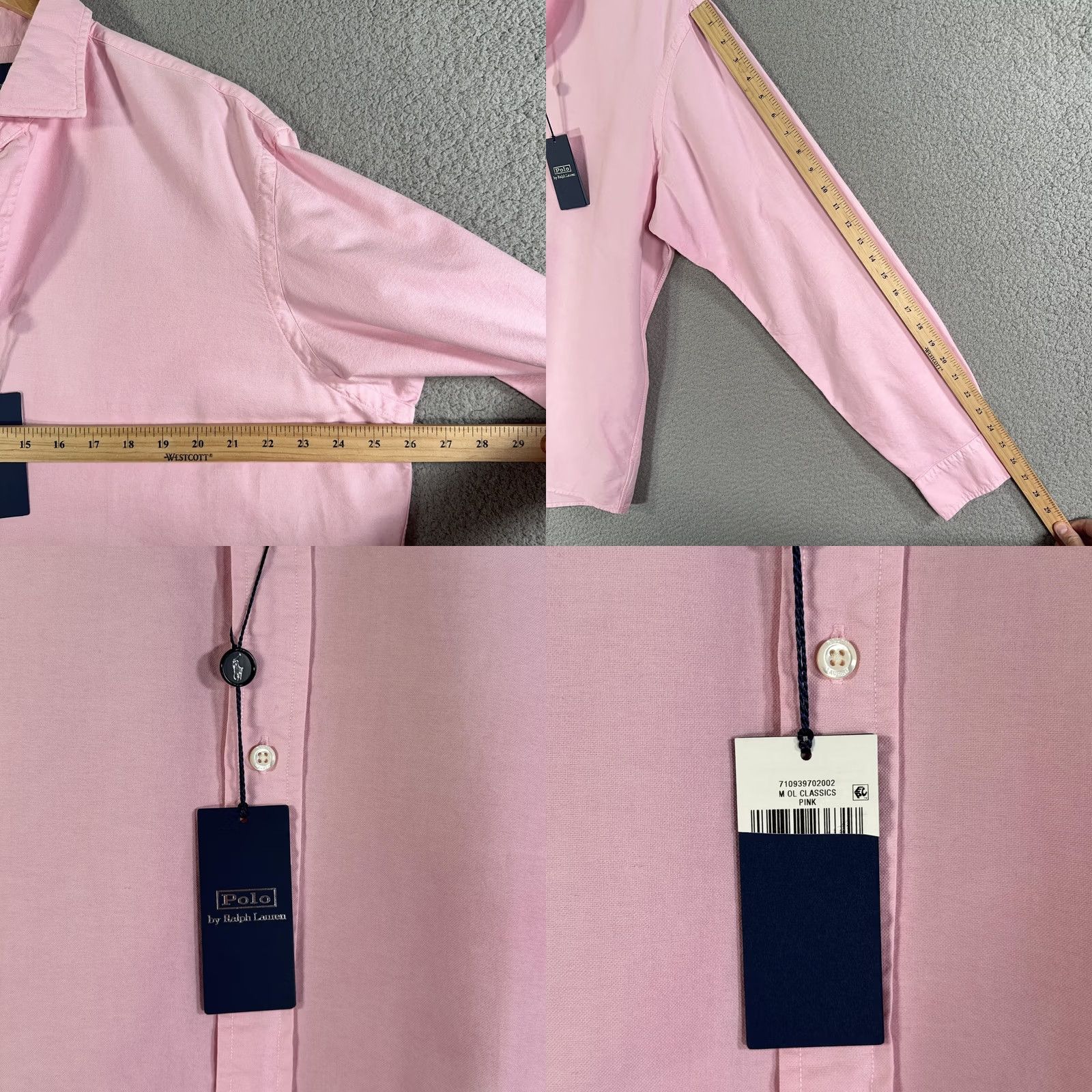 Polo Ralph Lauren Polo Ralph Lauren Shirt Mens 2XL Custom Fit Oxford Long Sleeve Sport Pony Logo Pink Size US XXL / EU 58 / 5 - 8 Thumbnail