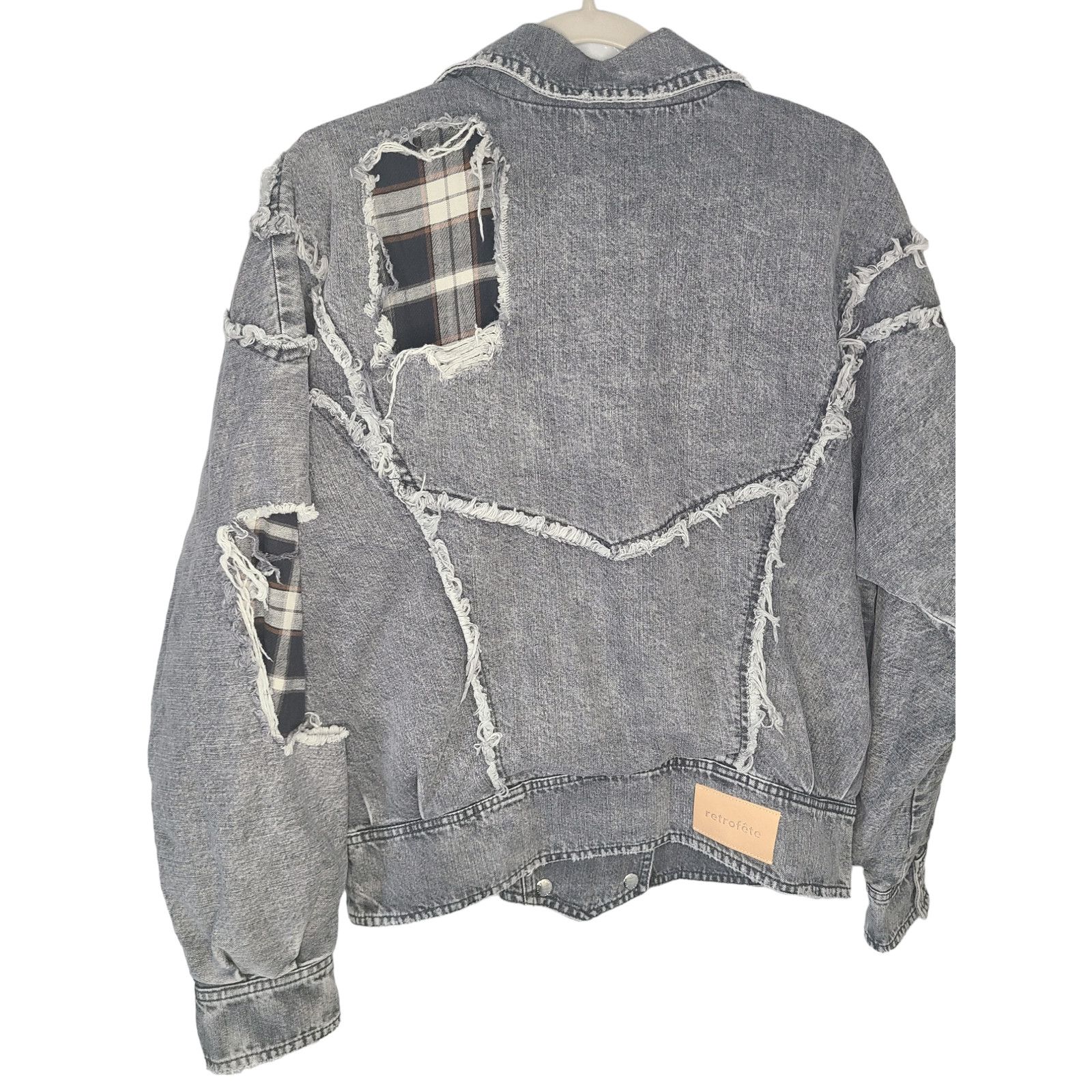 Retrofete RETROFÊTE Ellie reversible distressed denim jacket Size M / US 6-8 / IT 42-44 - 7 Thumbnail