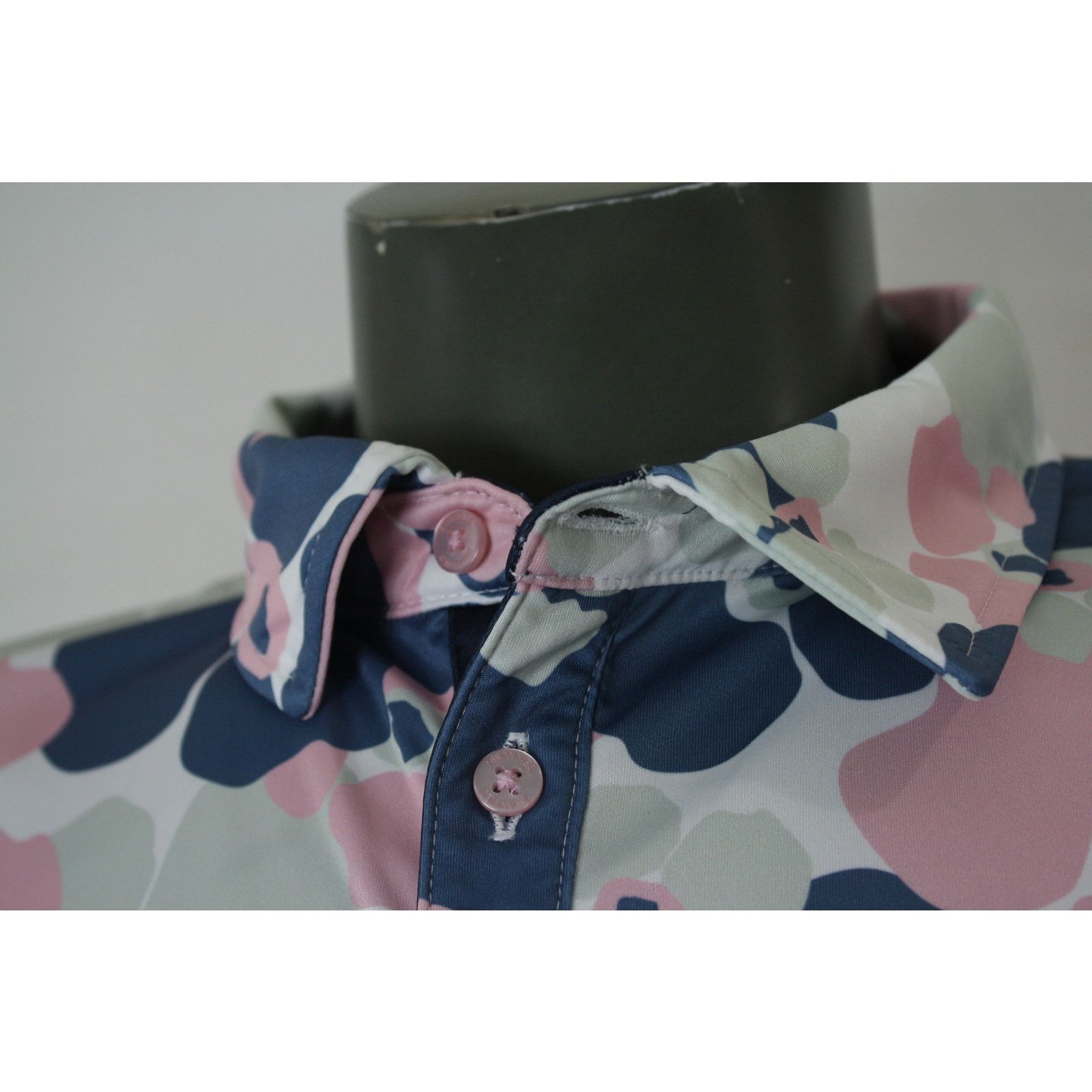 Golf le Fleur Swannies Golf Polo Shirt Performance Stretch Pink Blue Camo Size US XL / EU 56 / 4 - 5 Thumbnail