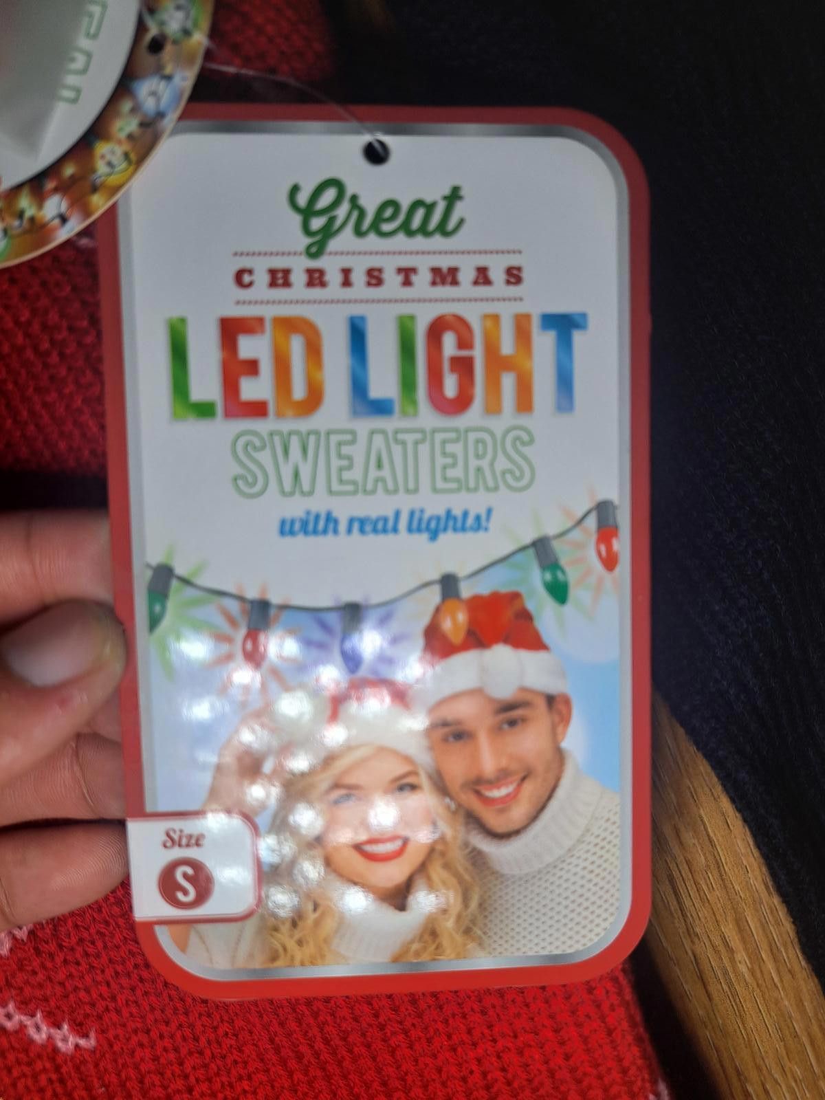 Other UGLY CHRISTMAS Sweater Mens Small Red Nutcracker LED Light Size US S / EU 44-46 / 1 - 3 Thumbnail
