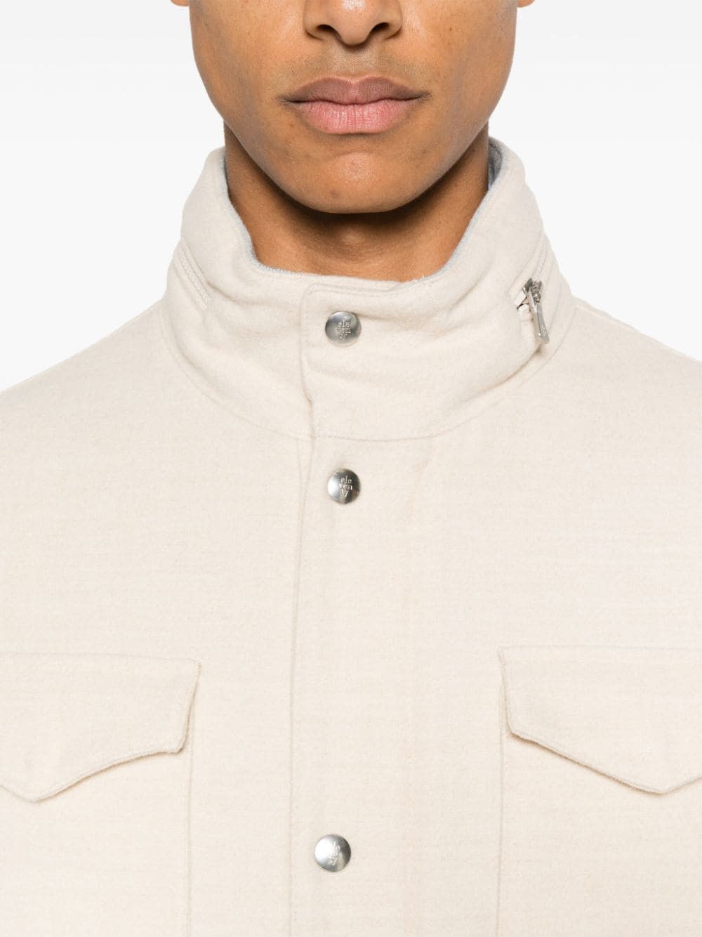 Brunello Cucinelli o1mle1024 Outerwear Jacket in Beige Size US M / EU 48-50 / 2 - 5 Thumbnail