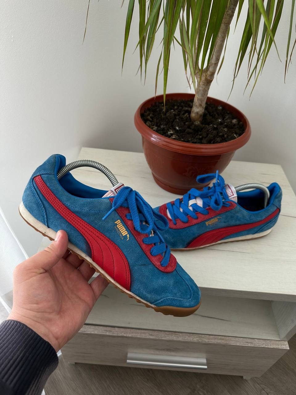 Puma × Vintage Vintage Japanese Puma Arizona Faded Blue Sneakers Size US 7.5 / EU 40-41 - 1 Thumbnail