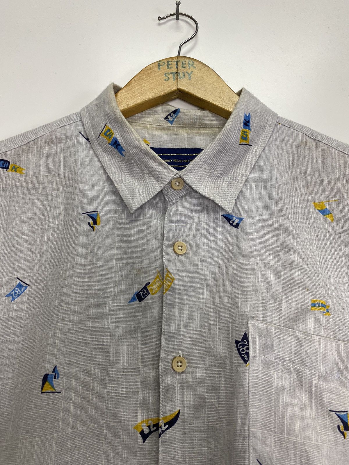 Beverly Hills Polo Club × Vintage Vintage Beverly Hills Polo Club Button Up Shirt Size US L / EU 52-54 / 3 - 7 Thumbnail