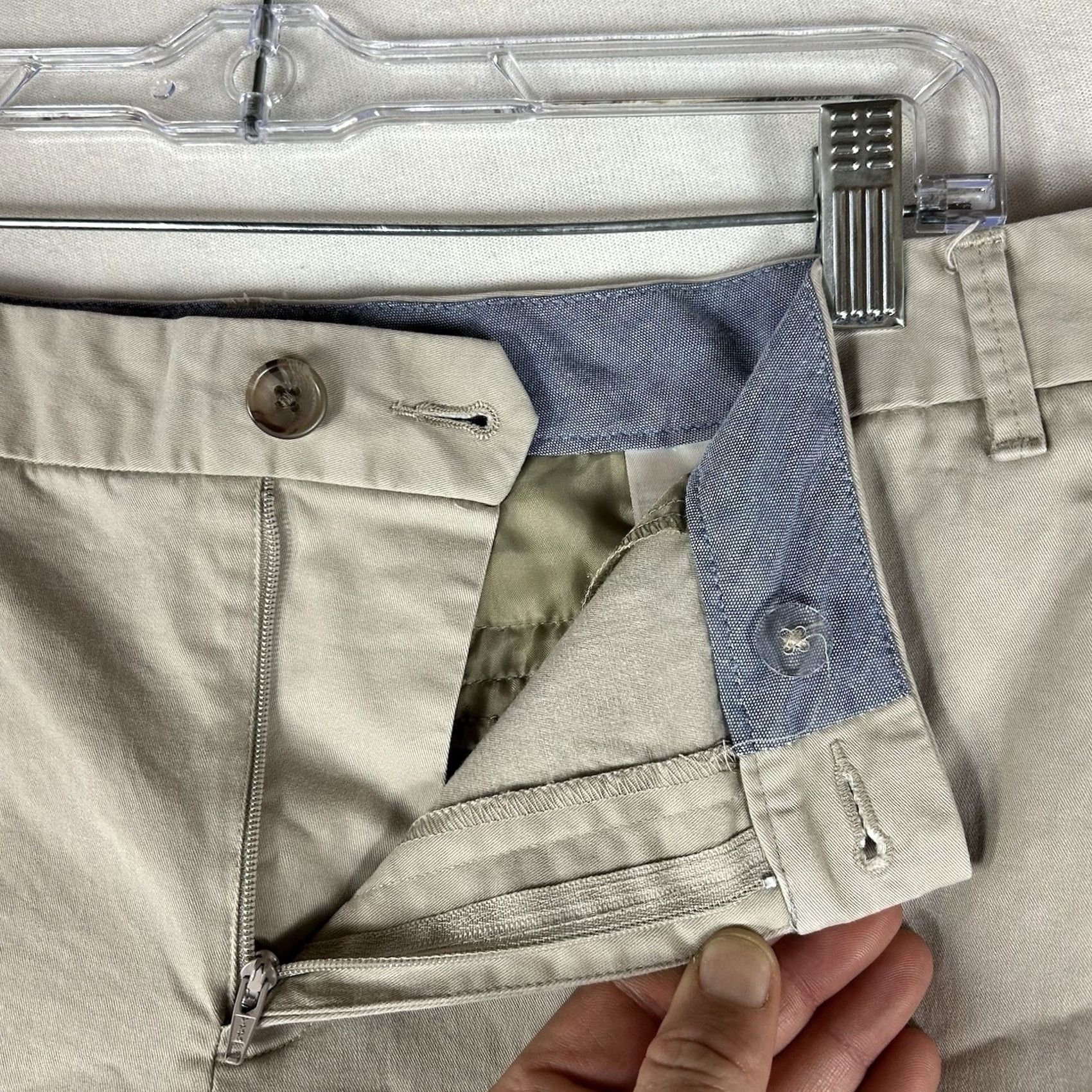Banana Republic Banana Republic Pants Womens Size 14 Beige Straight Leg Stretch Trouser Shirt? Size 36" / US 14 / IT 50 - 5 Thumbnail