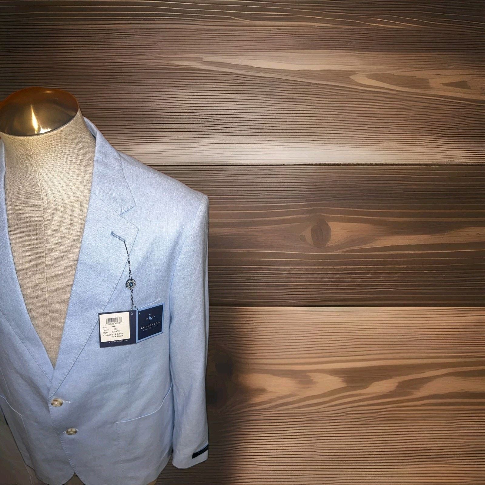Tailorbyrd Tailorbyrd Collection Light Blue Blazer Jacket Size 44R Size 44R - 4 Thumbnail