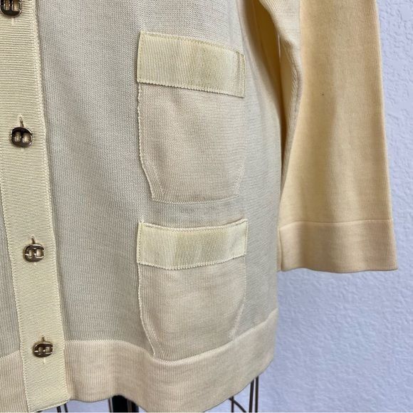 Salvatore Ferragamo × Vintage Salvatore Ferragamo Virgin Logo Buttons Grosgrain Patch Pock Size S / US 4 / IT 40 - 4 Thumbnail