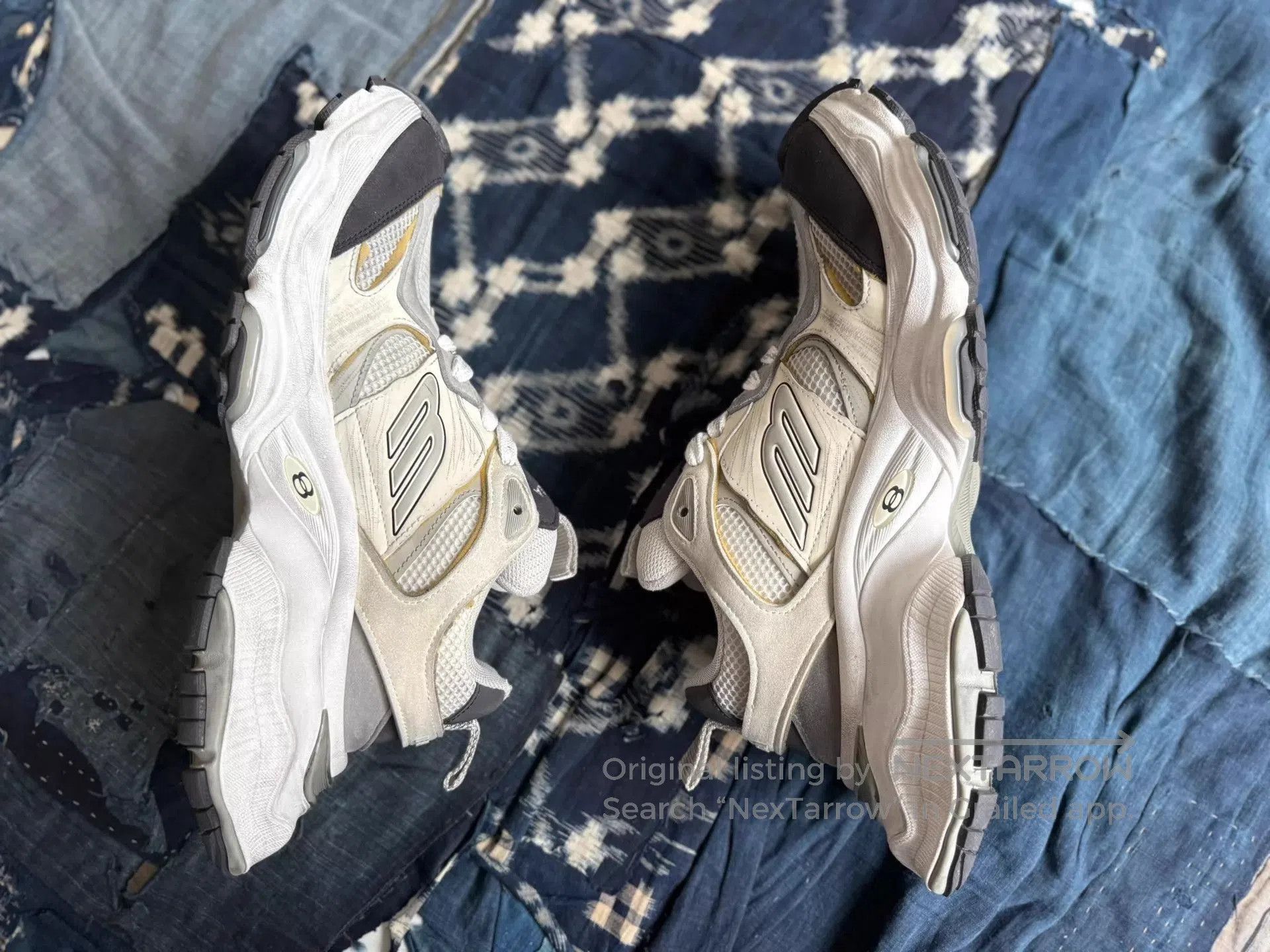 Balenciaga Multi Color Low-Top Sneakers Size 9. Size US 9 / EU 42 - 3 Thumbnail
