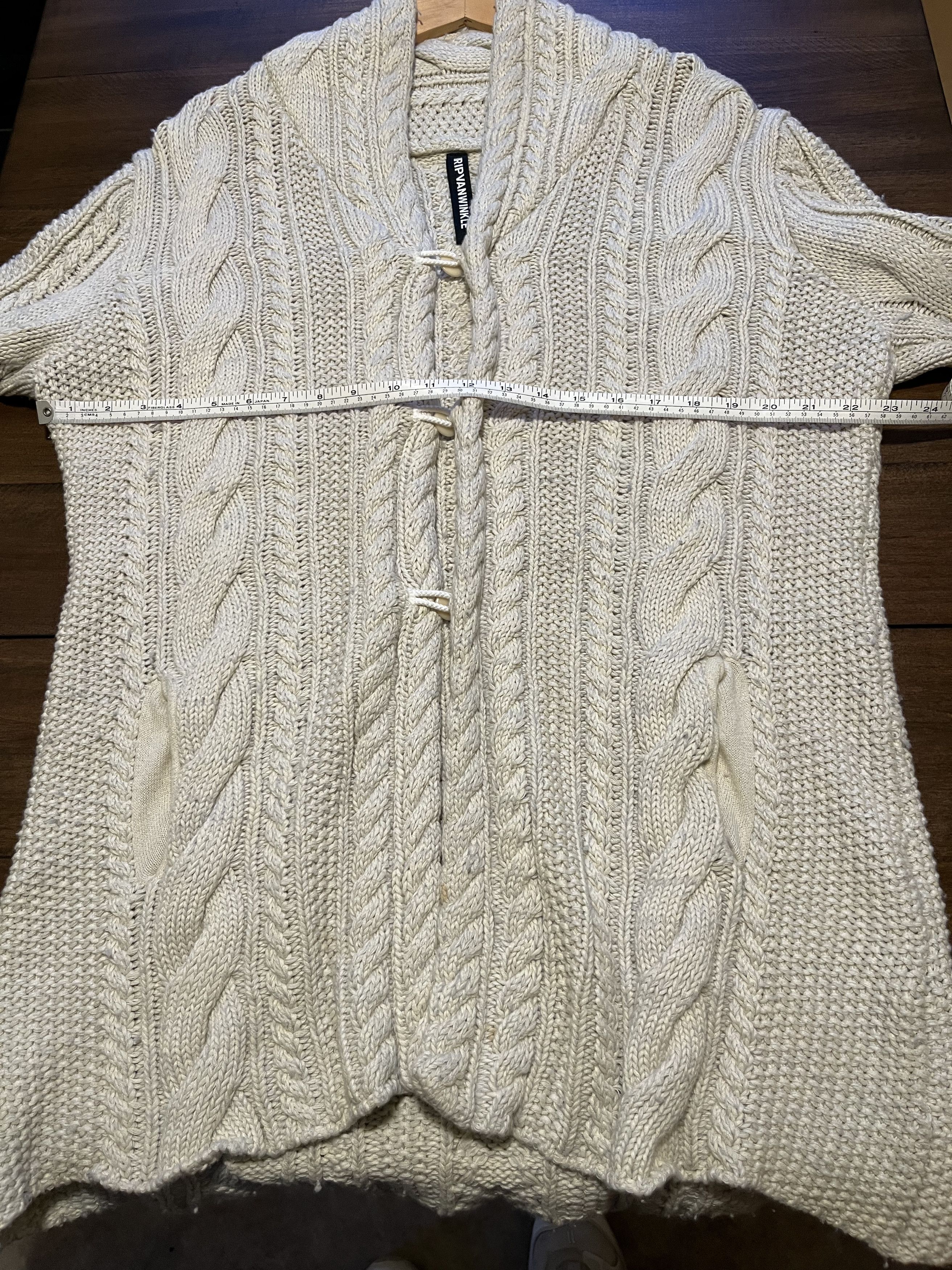 RIPVANWINKLE Alan Carde Off White Cotton-Wool Cardigan (japanese size 5) Size US XL / EU 56 / 4 - 17 Thumbnail