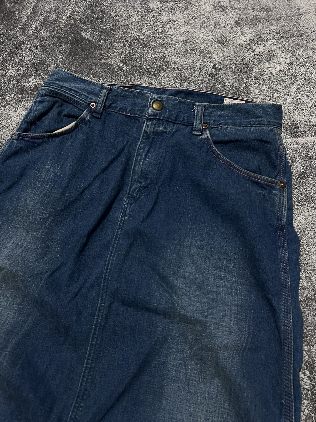Orslow Orslow Denim Midi Skirt Buckle Back Size 29" - 4 Thumbnail