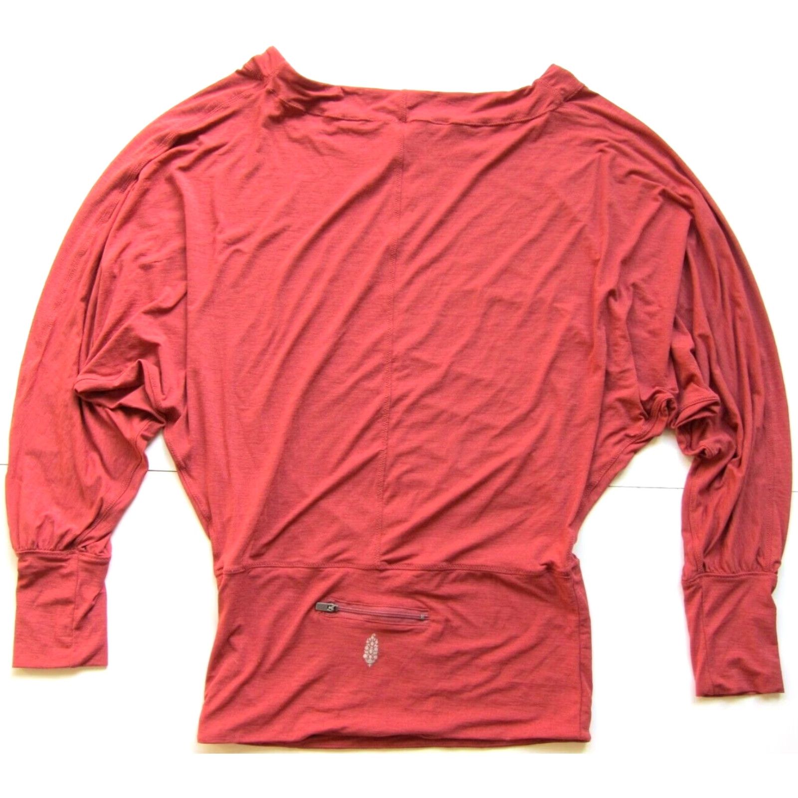 Free People Free People Movement Stretch Coral Pink Long Sleeve Tunic Blouse M Size M / US 6-8 / IT 42-44 - 2 Thumbnail