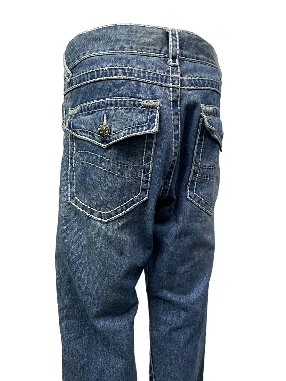 5351 POUR LES HOMMES × Hysteric Glamour 291251 Laboratory Heavy Stitch Flared Jeans Size US 32 / EU 48 - 8 Thumbnail