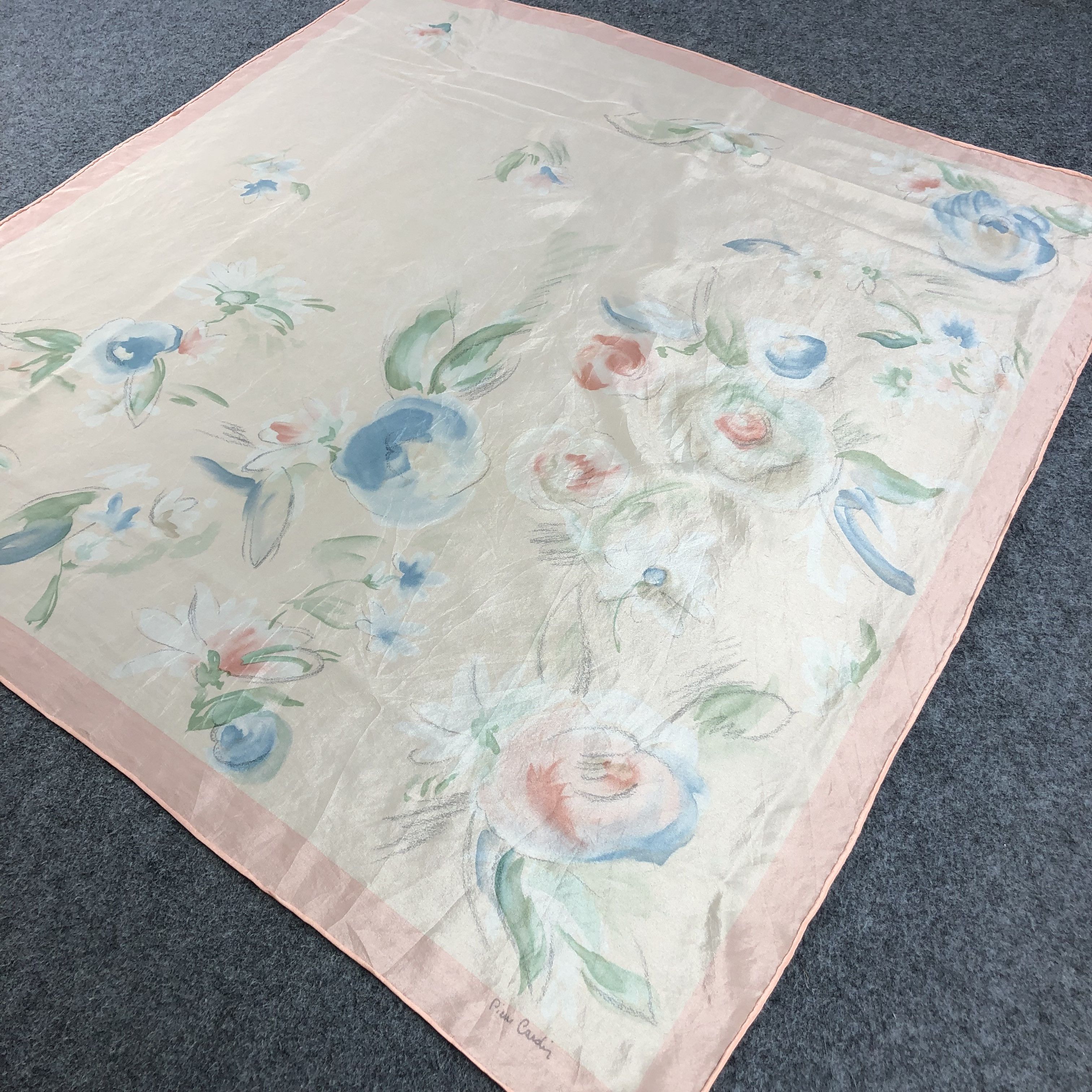 Pierre Cardin Pierre Cardin Floral Silk Scarf M251 Size ONE SIZE - 4 Thumbnail